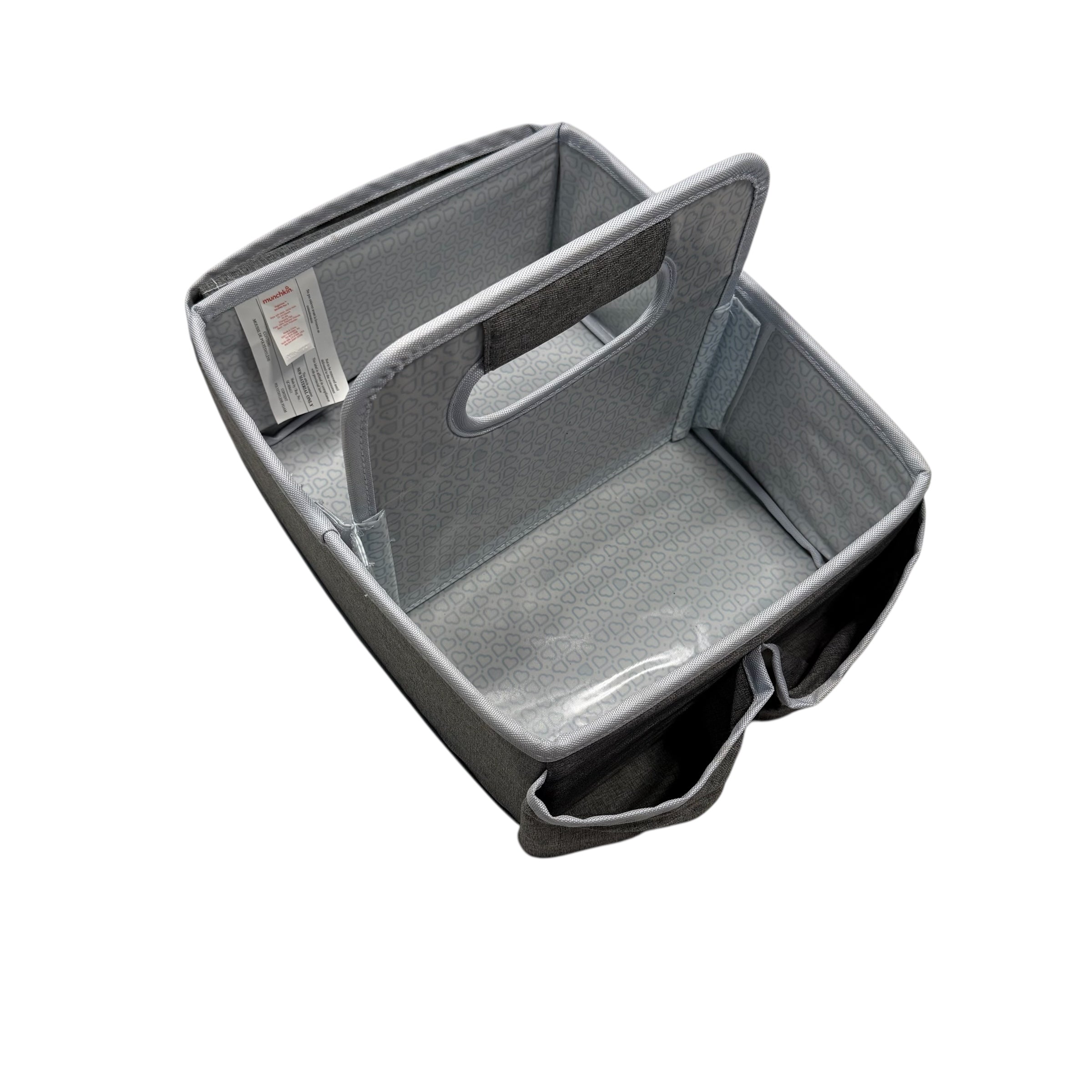 Munchkin Portable Diaper Caddy Organizer, Grey with Changepad