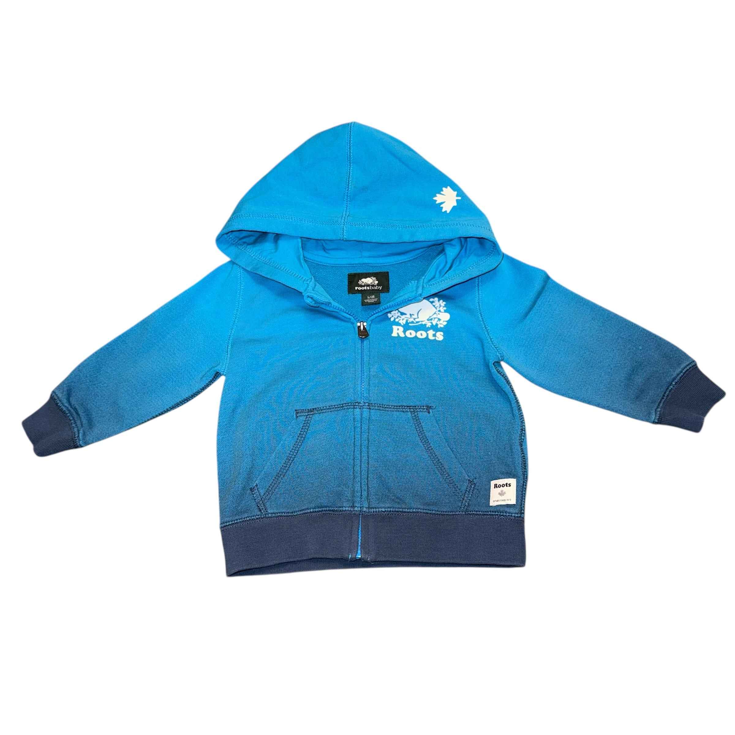 Roots 12-18 month ombré zip up hoodie sweatshirt - Ready Kids Canada