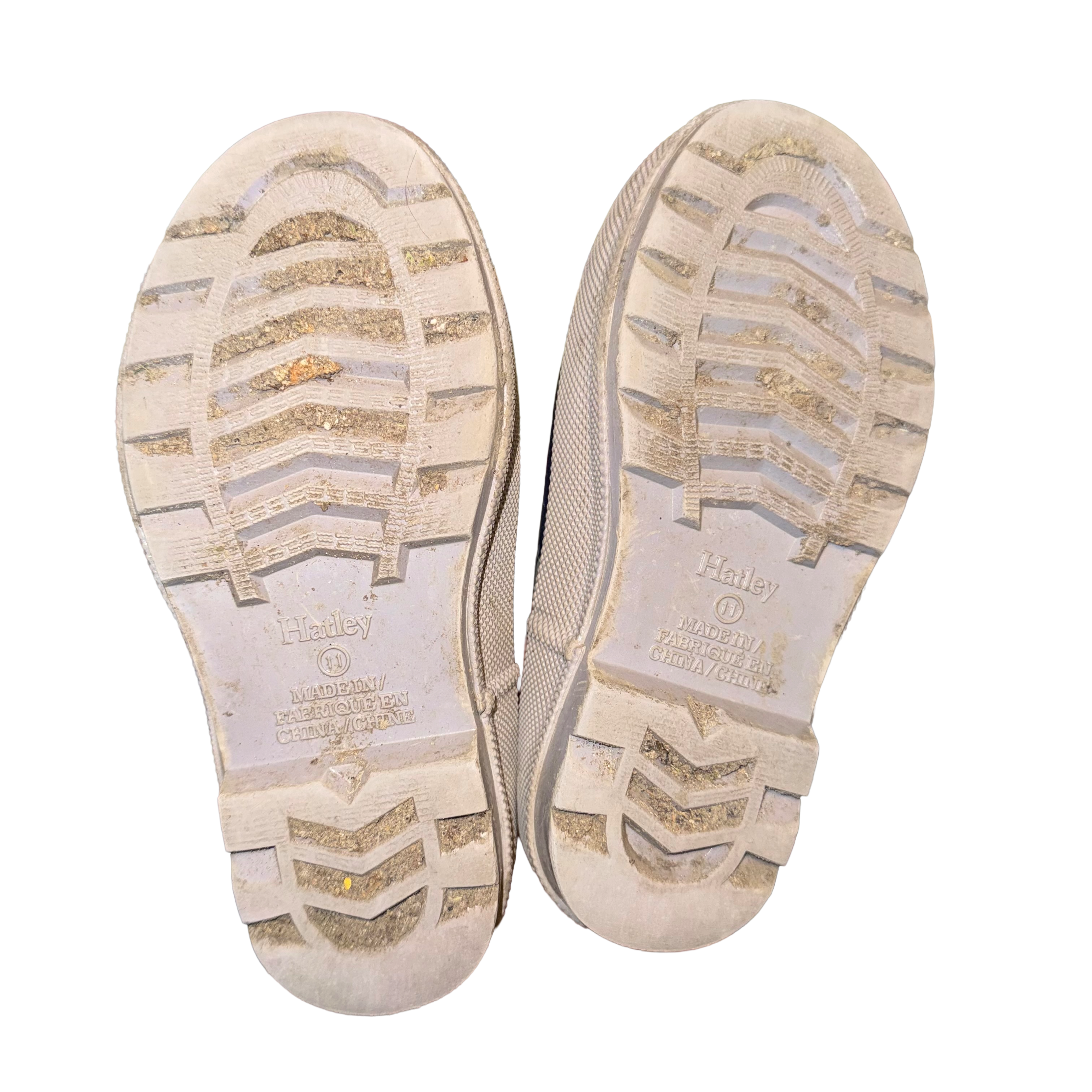 Hatley size 11 rain boots with truck print waterproof rubber for kids