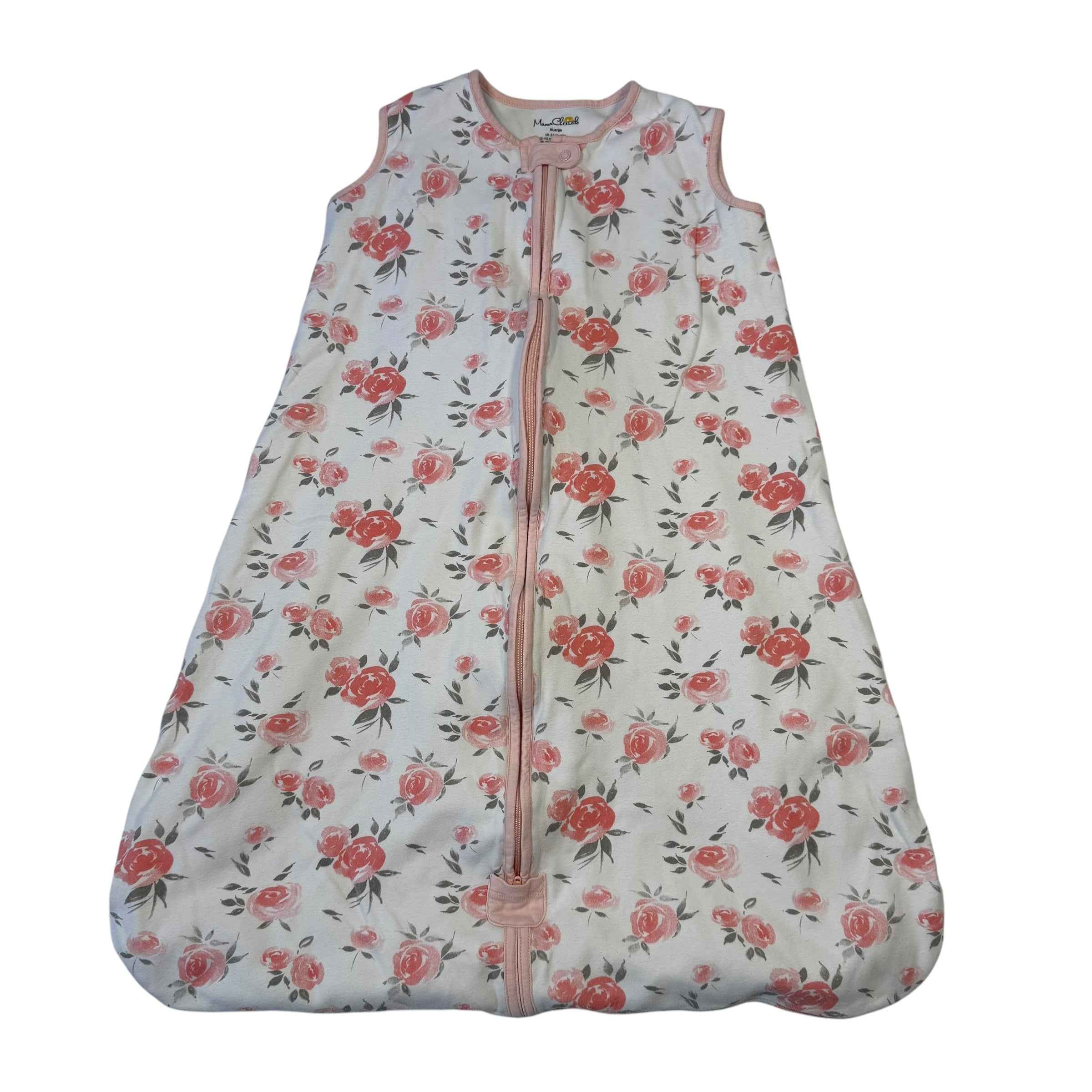 Mama Cheetah XLarge 18-24 Months white floral rose sleep sack 2.5 TOG - Ready Kids Canada