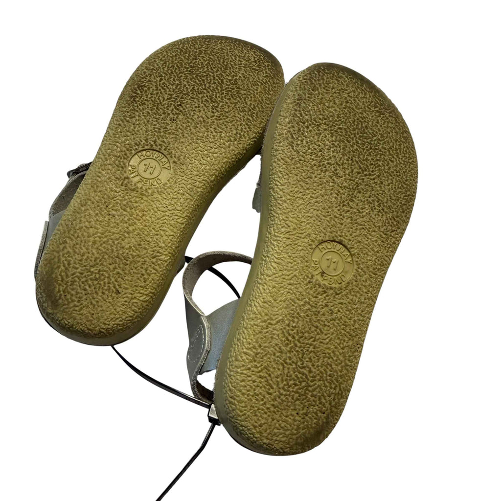 Salt Water Sandals by Hoy Shoe Sweetheart Silver Size 11 Little Kid - Ready Kids Canada