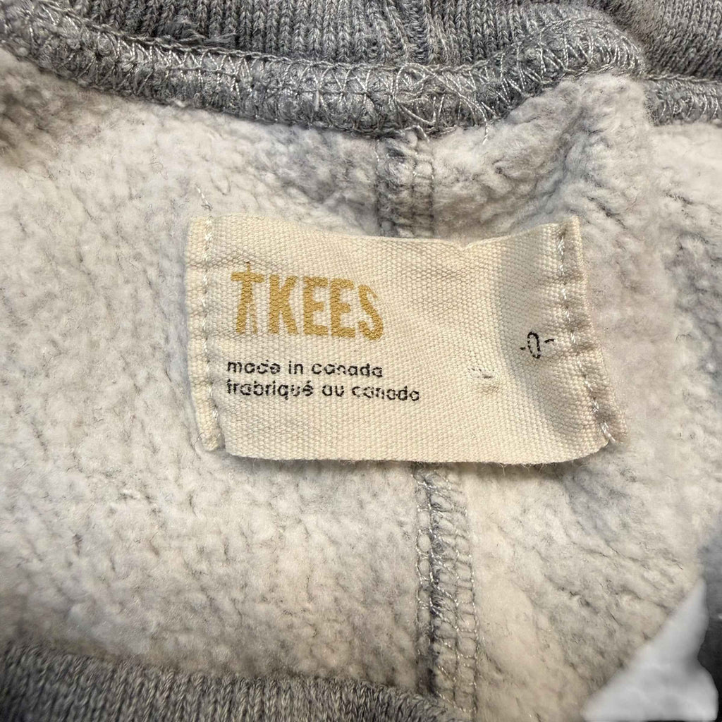 TKEES Core Collection Grey Joggers Made in Canada Size 0 - Ready Kids Canada