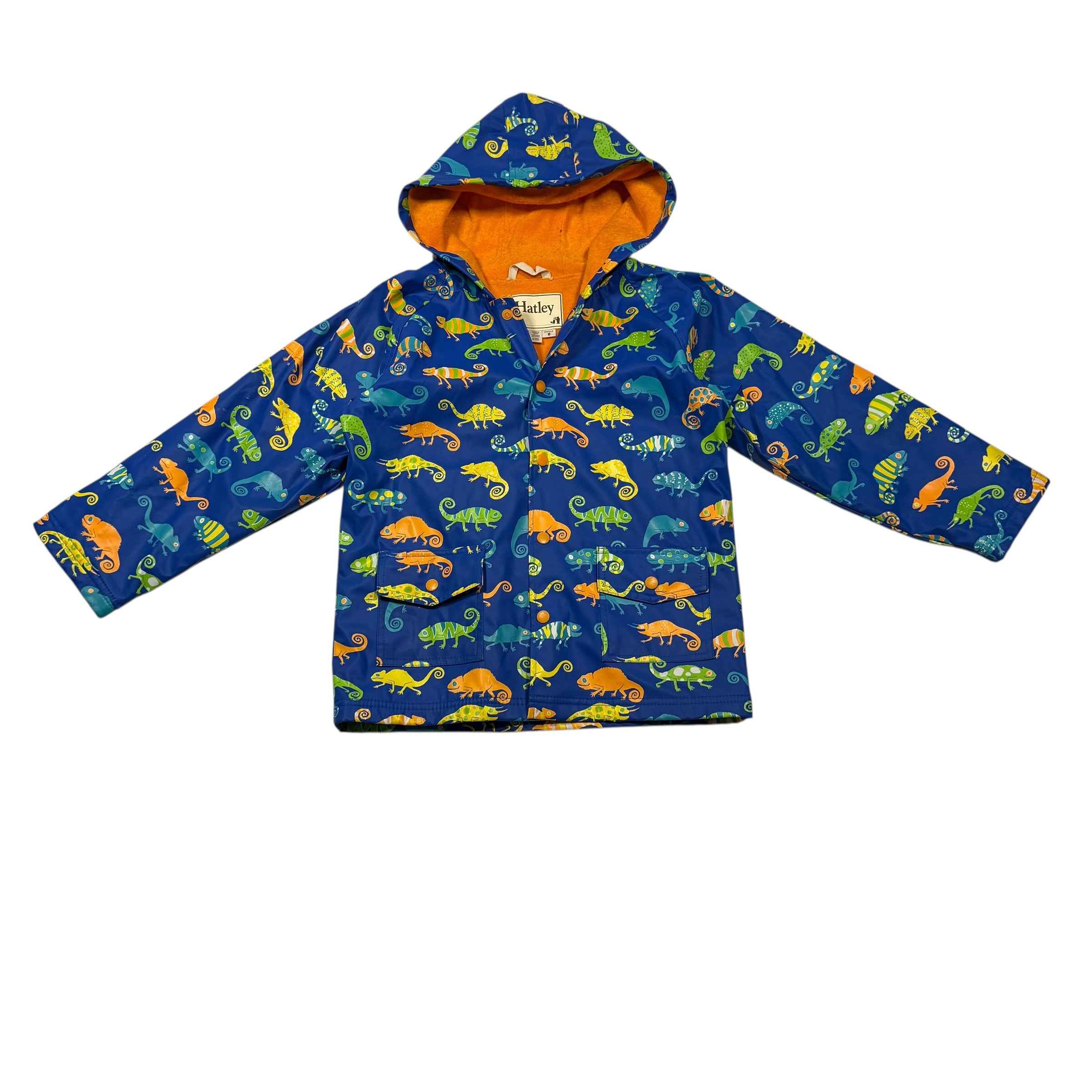 Hatley 8 Rain Jacket Chameleons Blue Orange