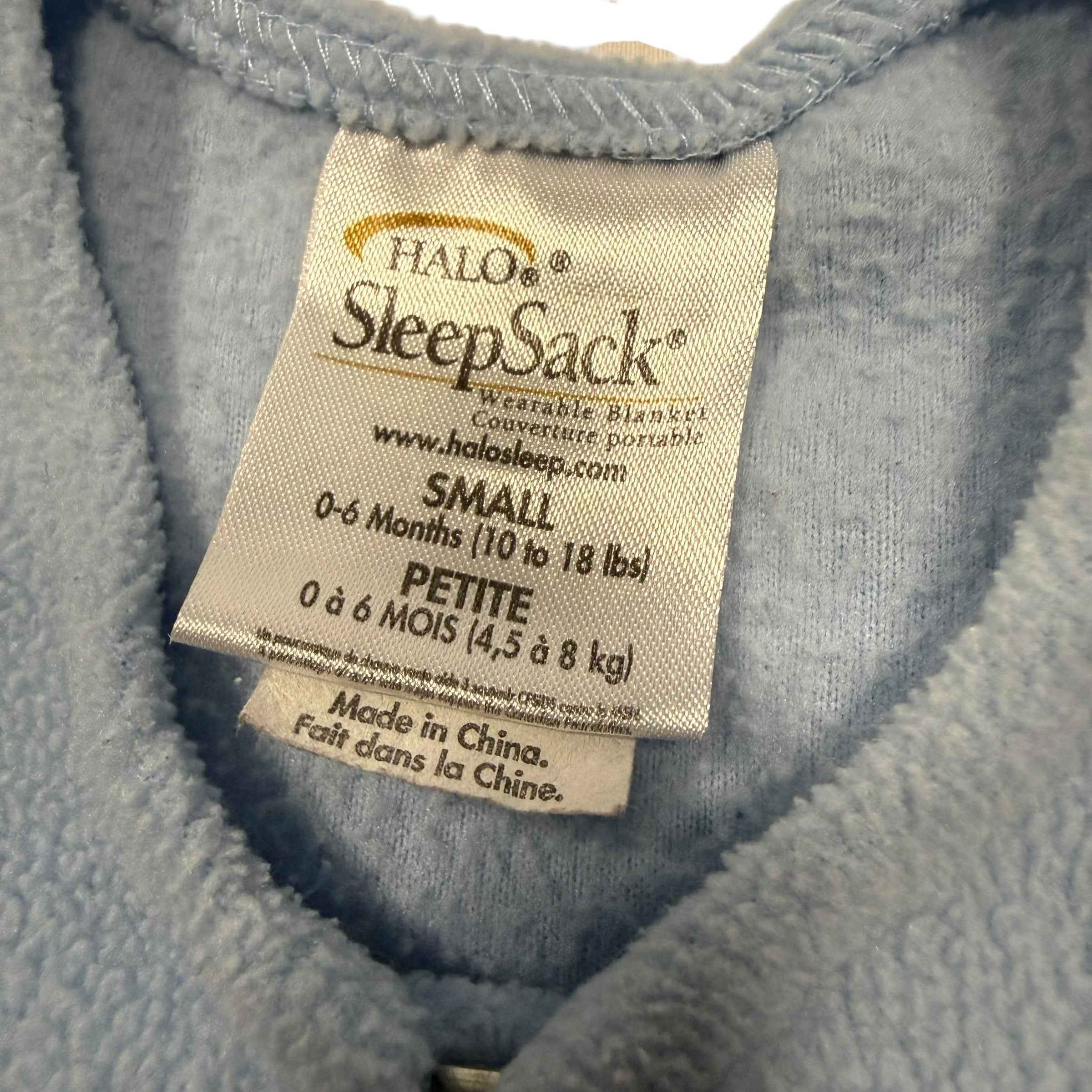 HALO SleepSack Micro-Fleece Wearable Blanket in Blue (Size Small, 0-6 Months)