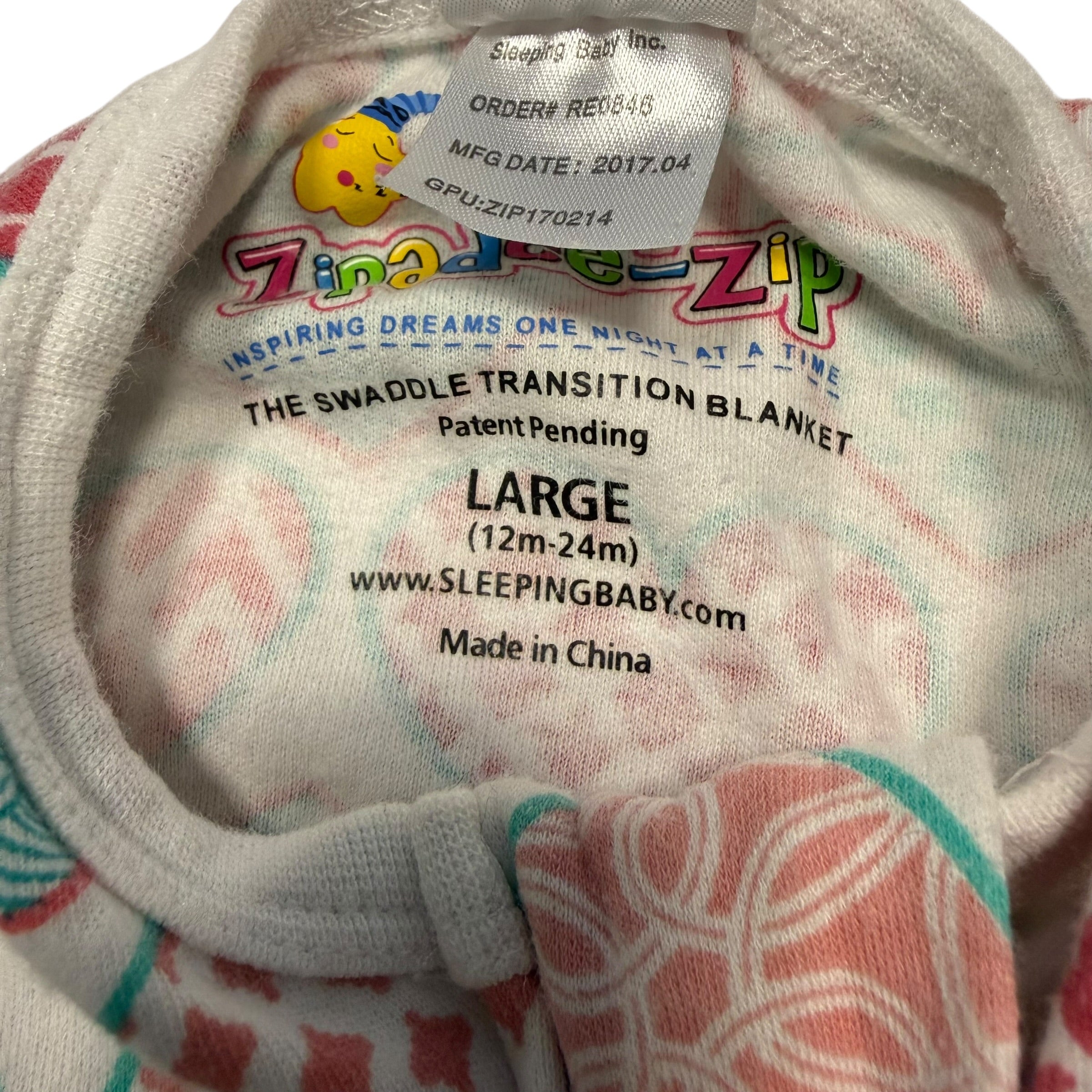 SleepingBaby Zipadee-Zip Large 12-24 Months Transition Swaddle - Ready Kids Canada