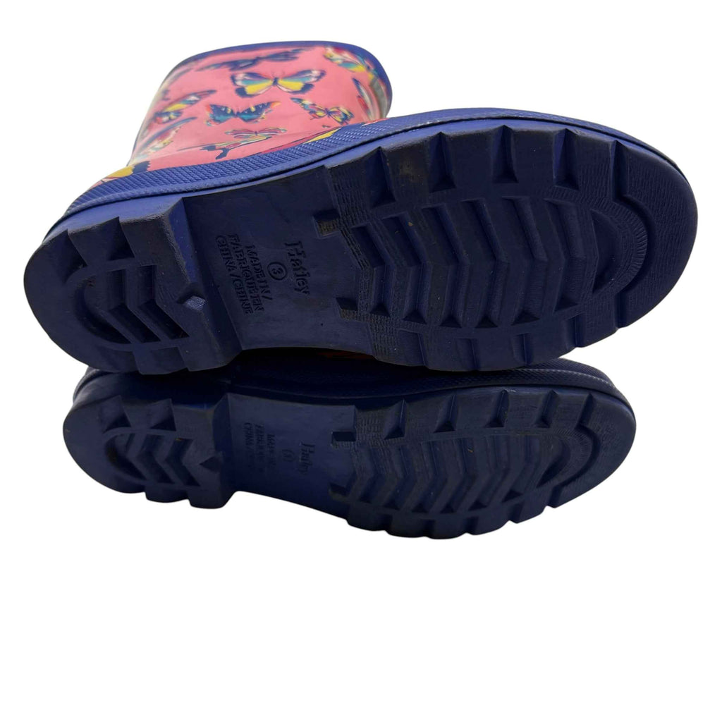 Hatley Girls Butterflies Big Kids Rain Boots Big Kids Size 3 - Ready Kids Canada