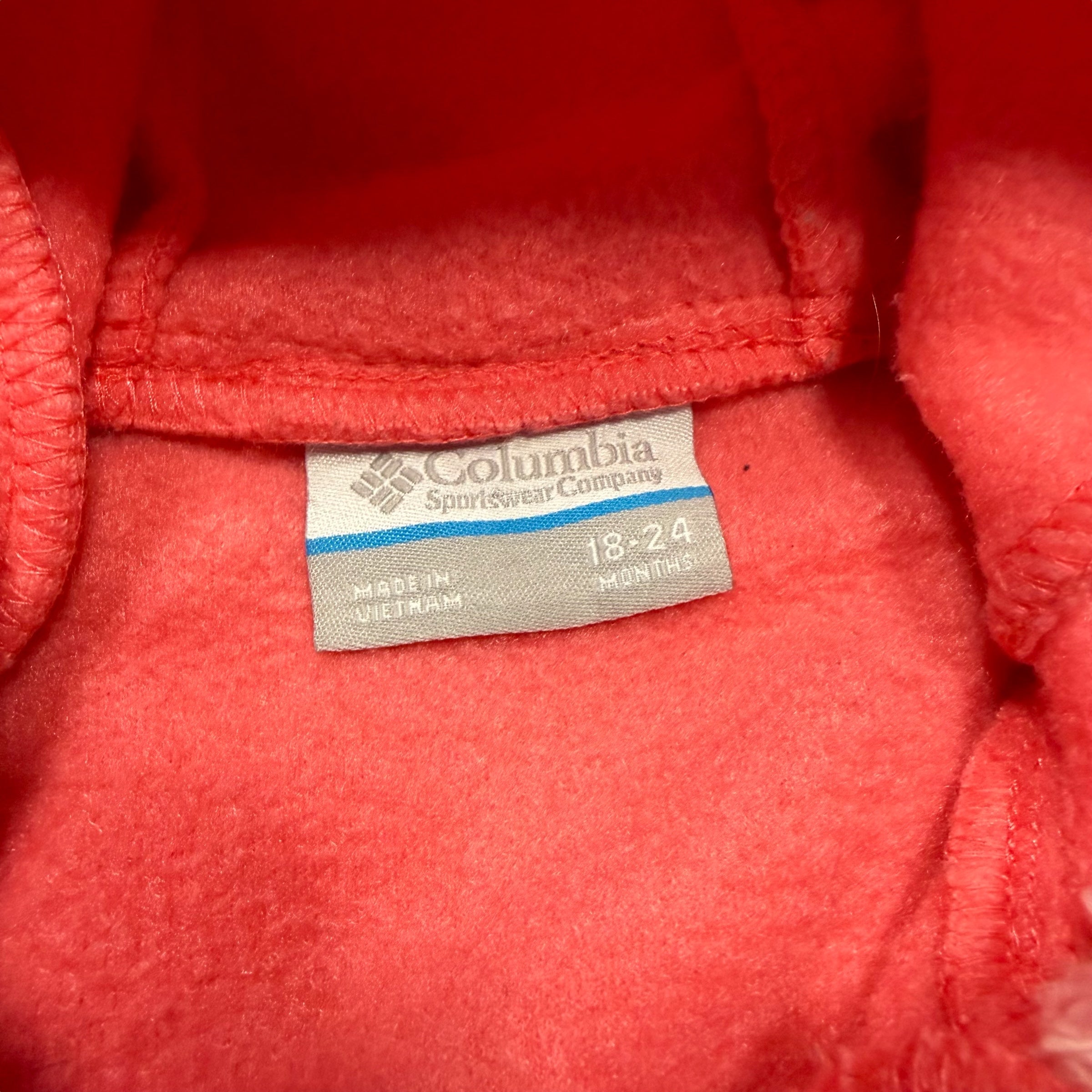 Pink Columbia Bunny Fleece Suit 18-24 Months