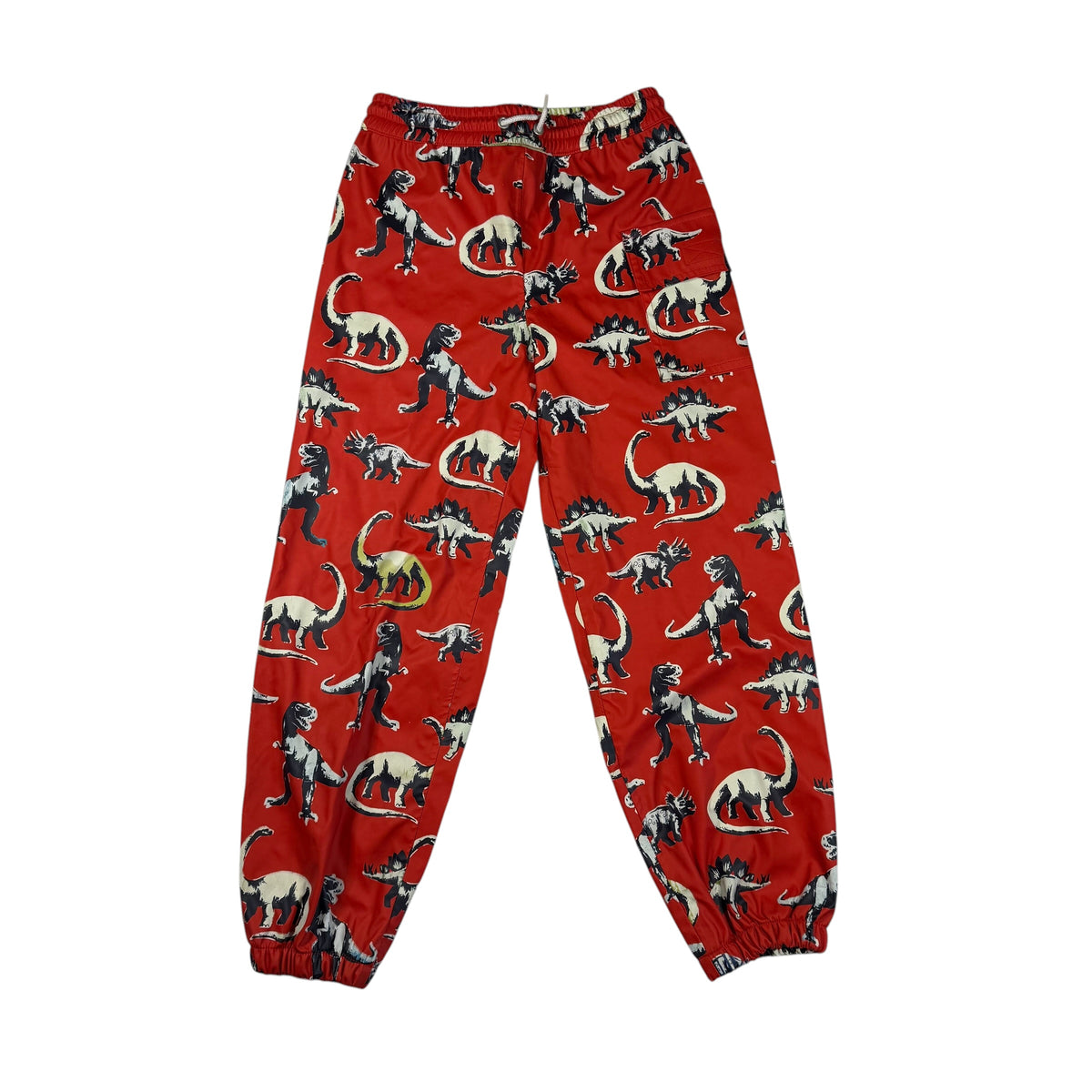Hatley Kids Blue Dinosaur Splash Rain Pants Size 7 - Ready Kids Canada