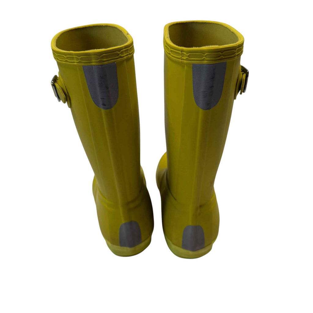Hunter Kids Original First Classic Lime Green Rain Boots Size 12/13