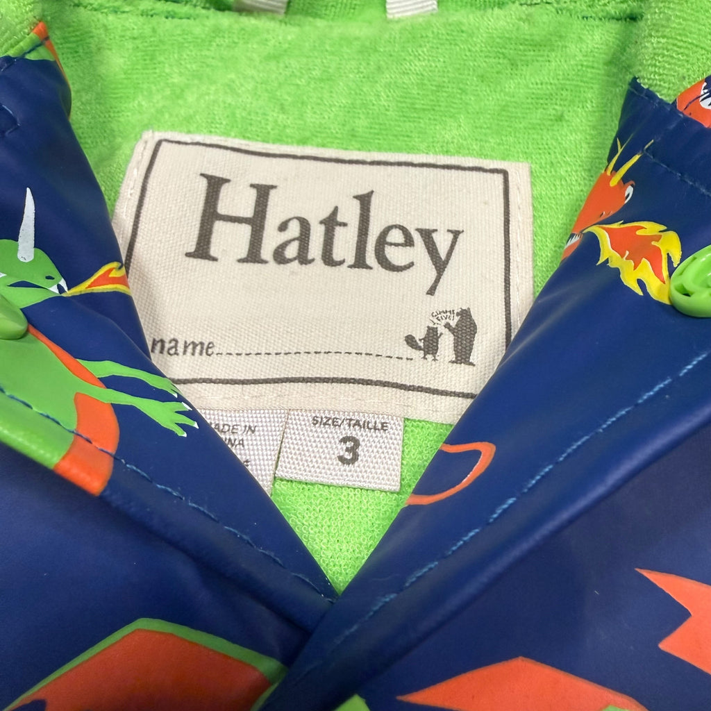Hatley Toddler Size 3 Dragon 3 Rain Jacket - Ready Kids Canada