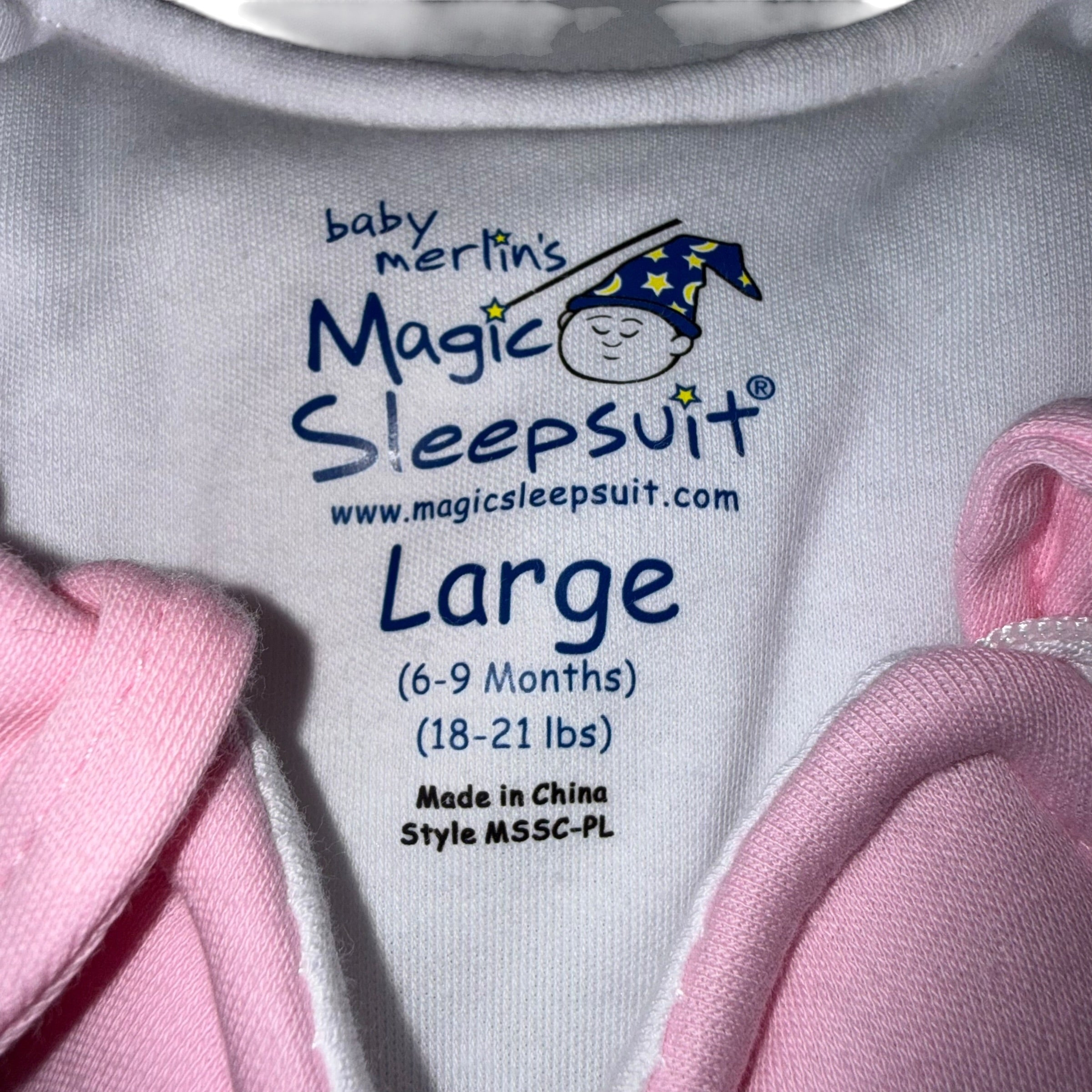 New BNWT baby merlin's Magic Sleepsuit Pink Large (6-9 Months) - Ready Kids Canada