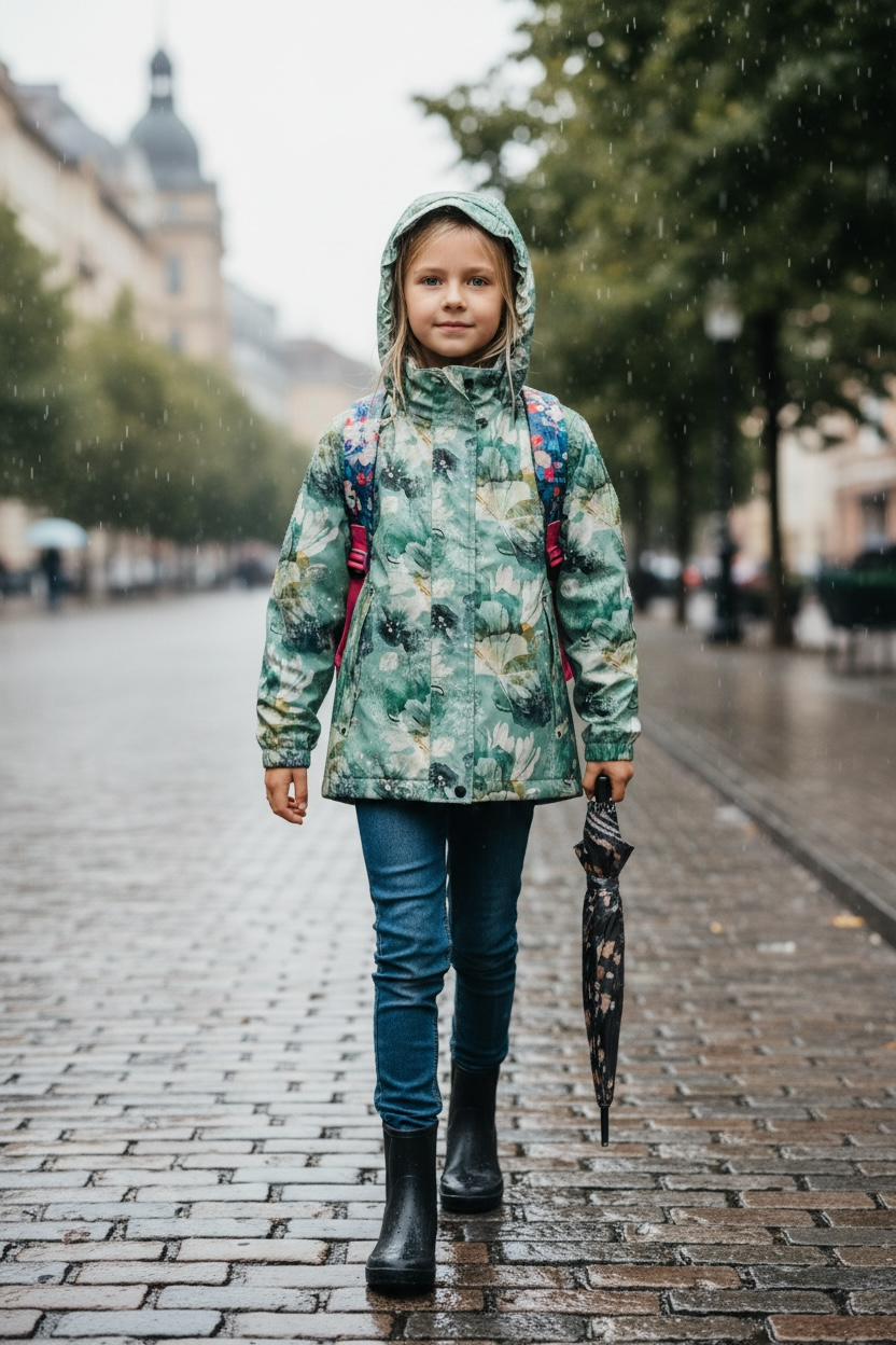 Helly Hansen Unisex Kids Moss Size 10 Rain Jacket