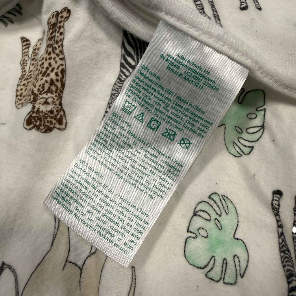Aden & Anais Swaddle 0-3 Months Jungle Animals Woven Cotton