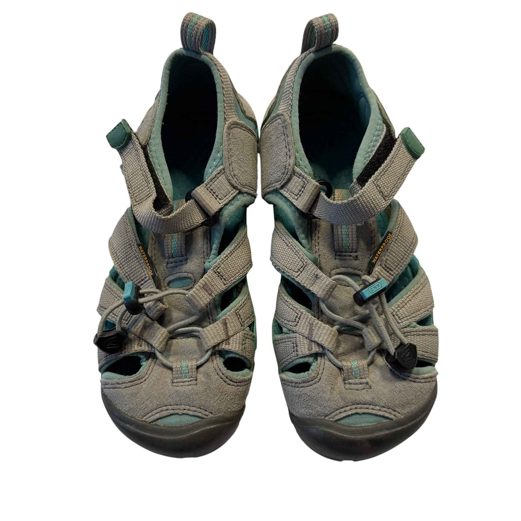 Keen Seacamp II CNX Gray Teal Sandals Kids US Size 1 - Ready Kids Canada