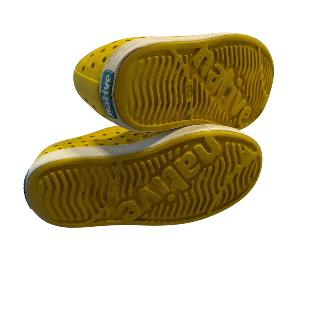 Native Shoes Jefferson Yellow Slip-On Sneakers Size Little Kid 9 - Ready Kids Canada