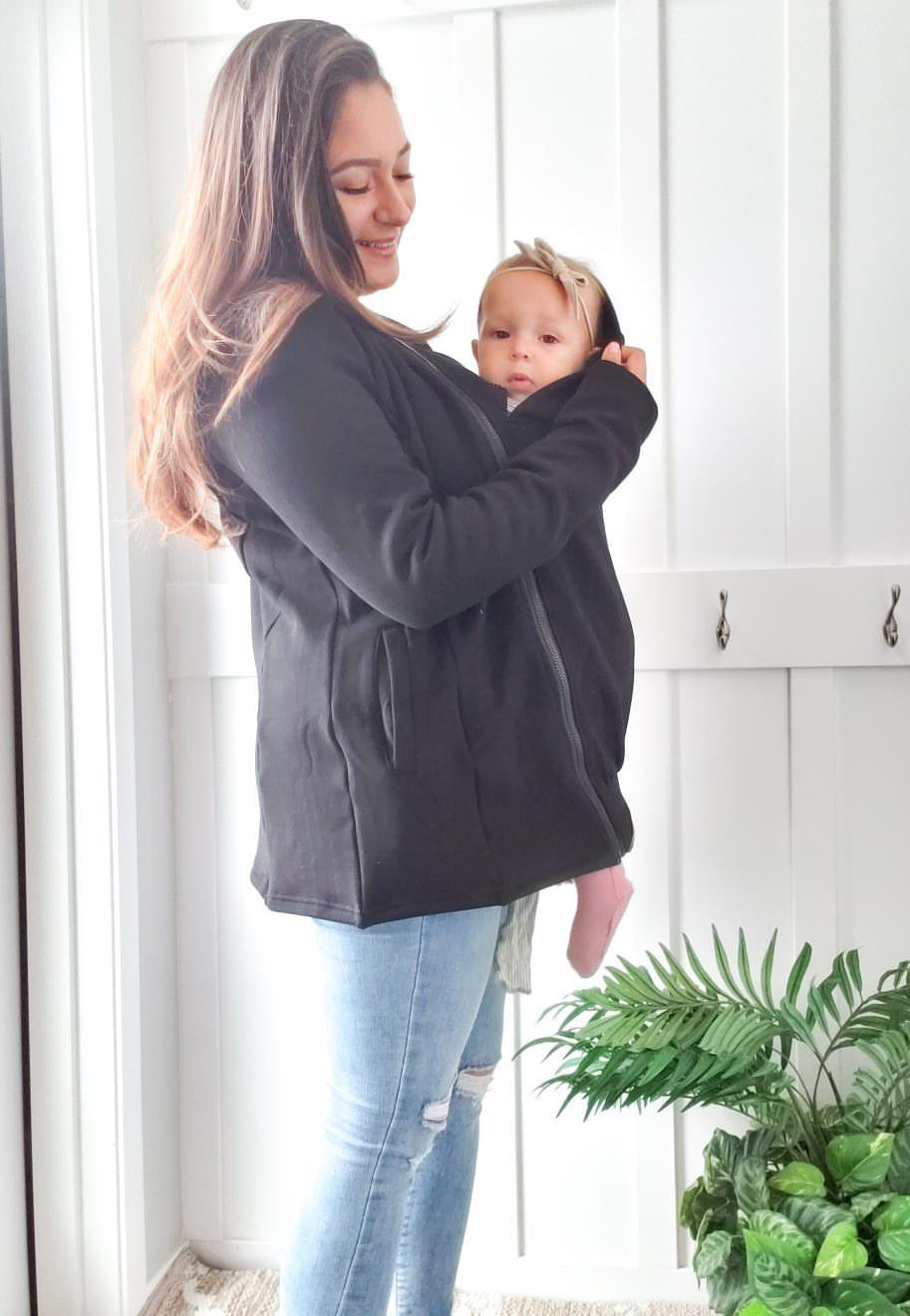 Ella Bella Basics™ 2-in-1 Fleece Baby Carrying Hoodie - Ready Kids Canada