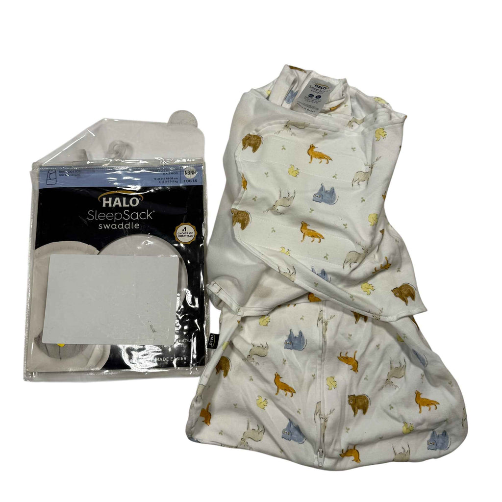 HALO SleepSack Swaddle NB 0-3M Animal Print - Ready Kids Canada