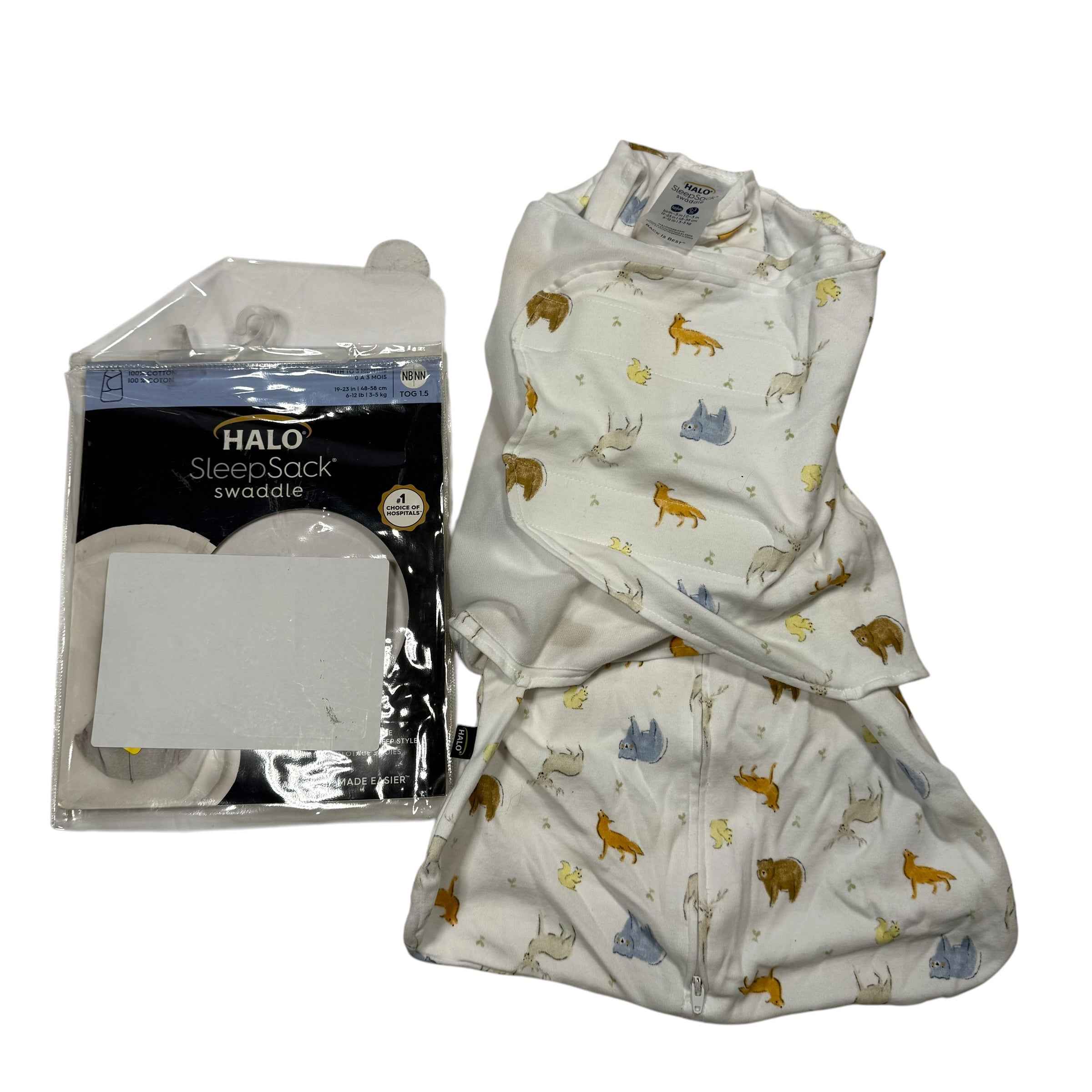 HALO SleepSack Swaddle NB 0-3M Animal Print - Ready Kids Canada