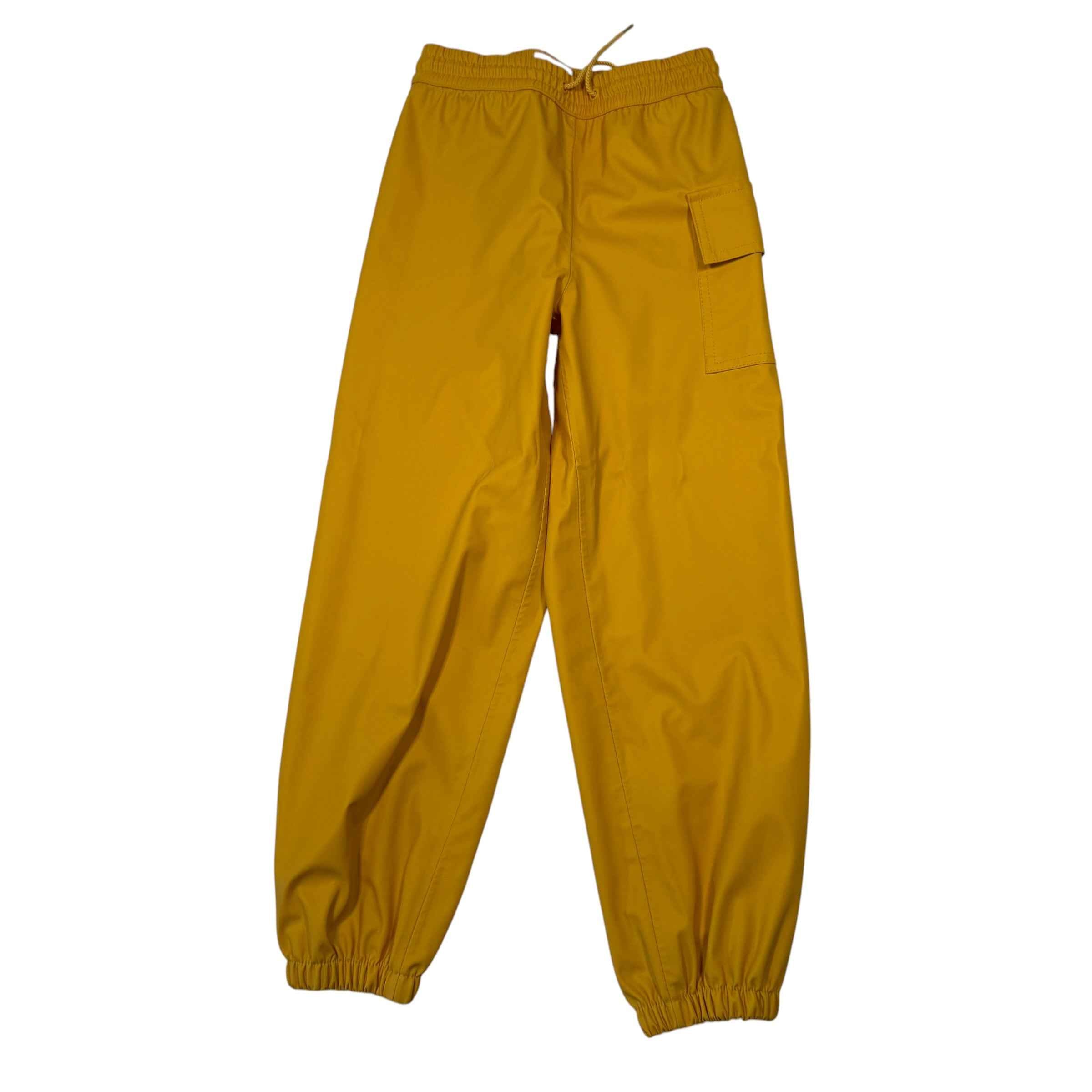 Hatley mustard yellow cargo rain pants size 7 - Ready Kids Canada