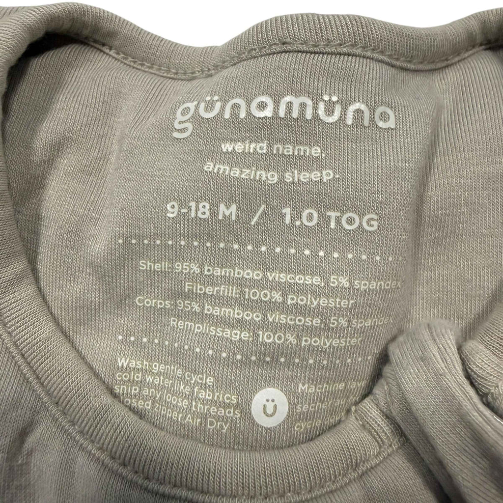 Gunamuna long sleeve 9-18 Months 1.0 TOG Viscose Sleep Sack
