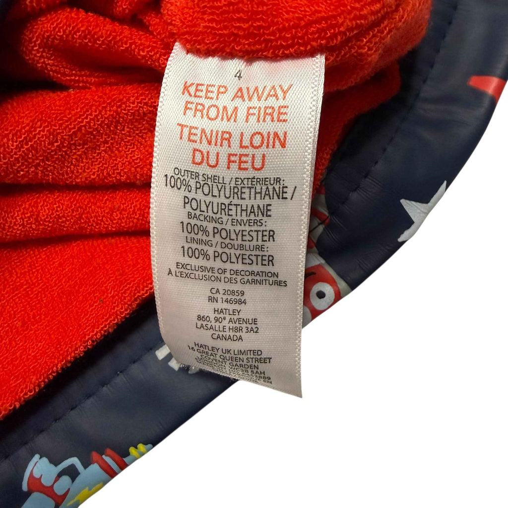 Hatley Terry Lined Rain Jacket Alien Toddler Size 4