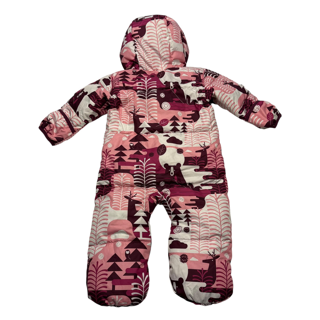Columbia 12-18 Month Down Snowsuit With Fold Over Hands And Feet