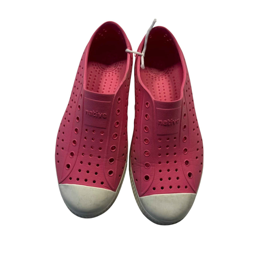 Native Shoes Jefferson Pink Slip-On Sneakers Size J4 Big Kid - Ready Kids Canada