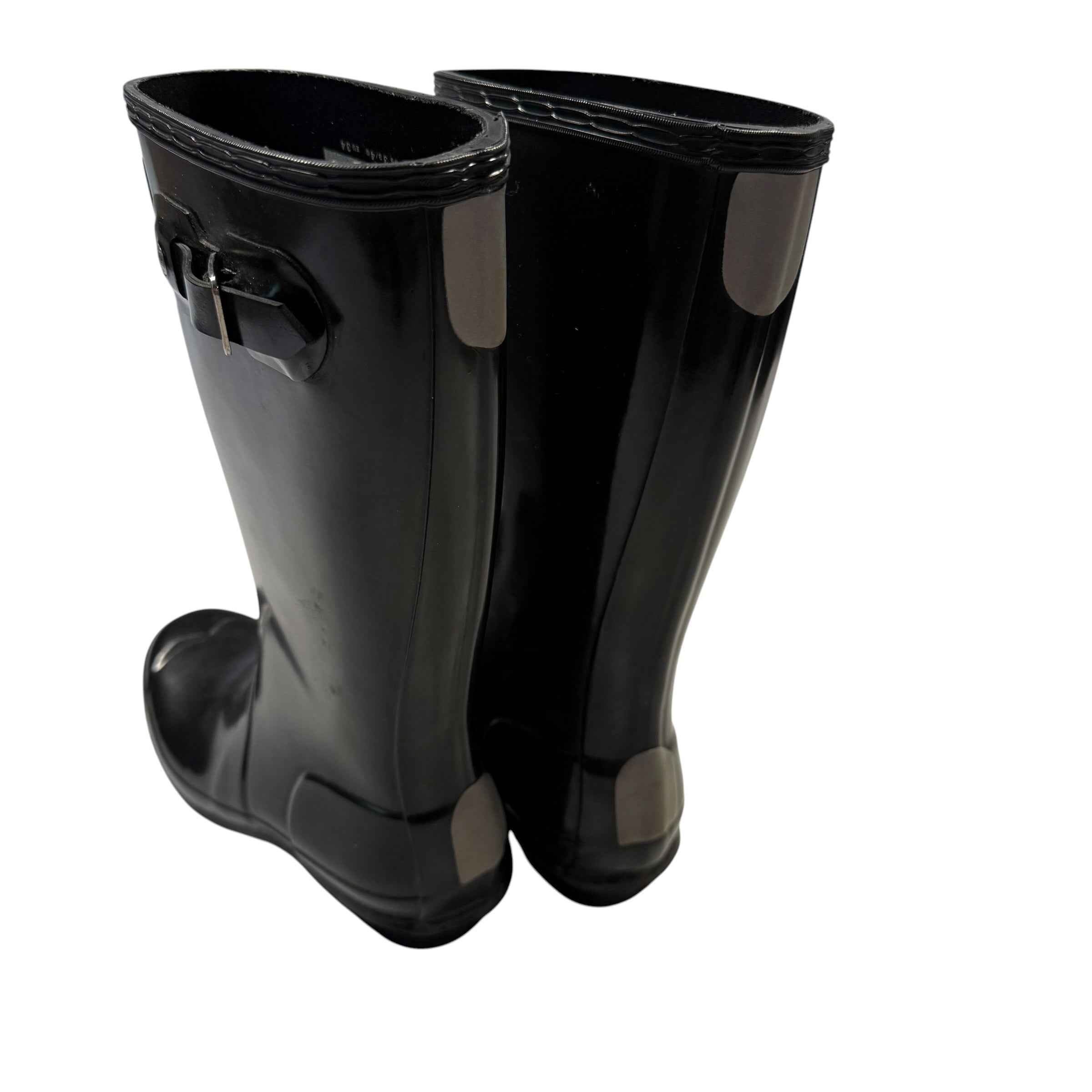 Hunter Big Kids Original Gloss Rain Boots – Black (Size US 3/4) - Ready Kids Canada