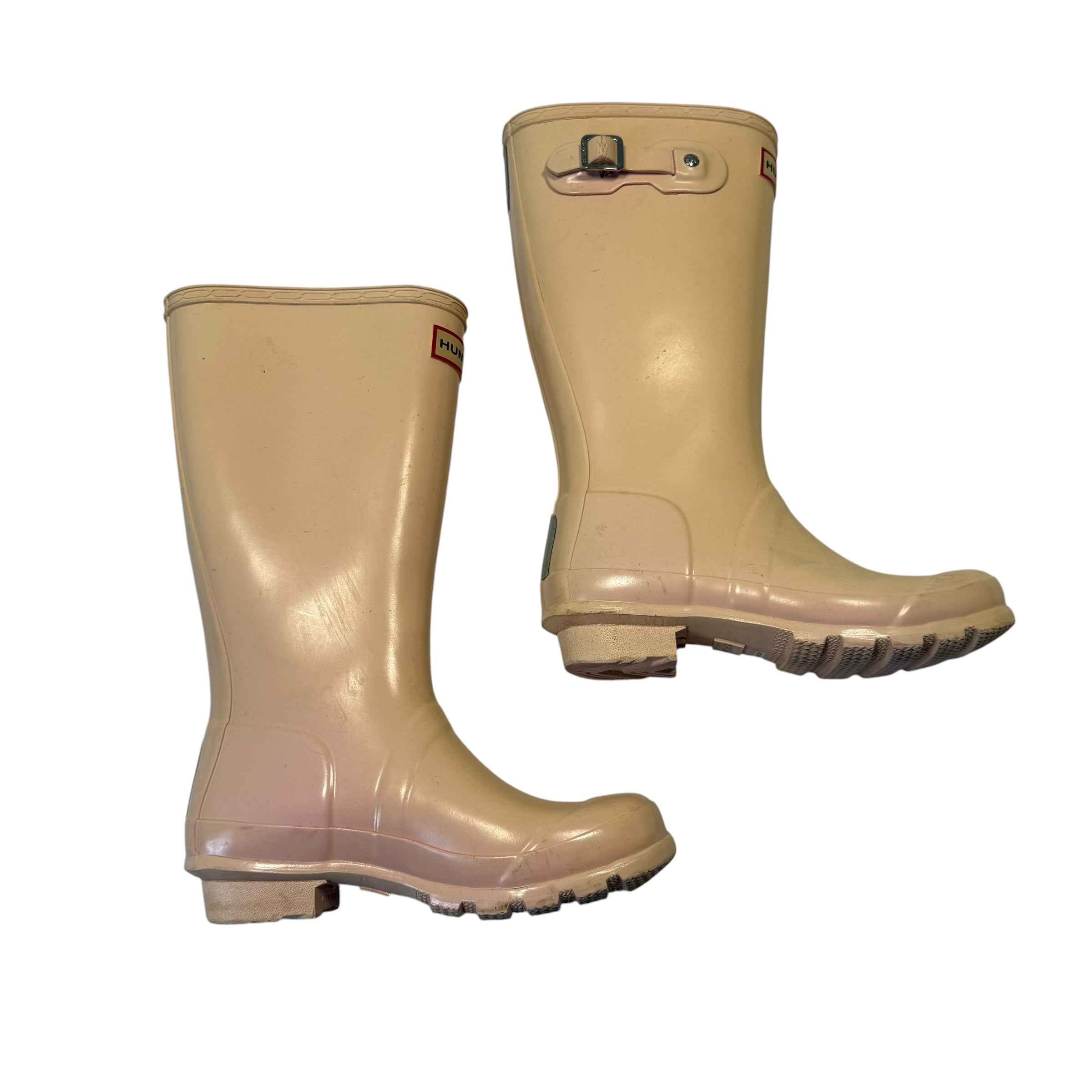 Hunter Original Kids Waterproof Tall Rain Boot - Light Pink, Size 3 Big Kids - Ready Kids Canada