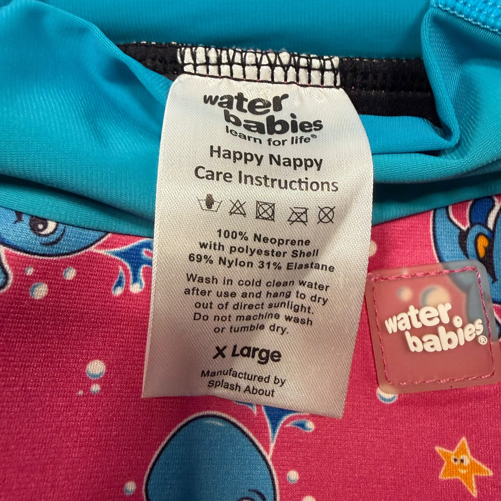 Water Babies Happy Nappy Reusable Swim Diaper Pink Blue XL - Ready Kids Canada