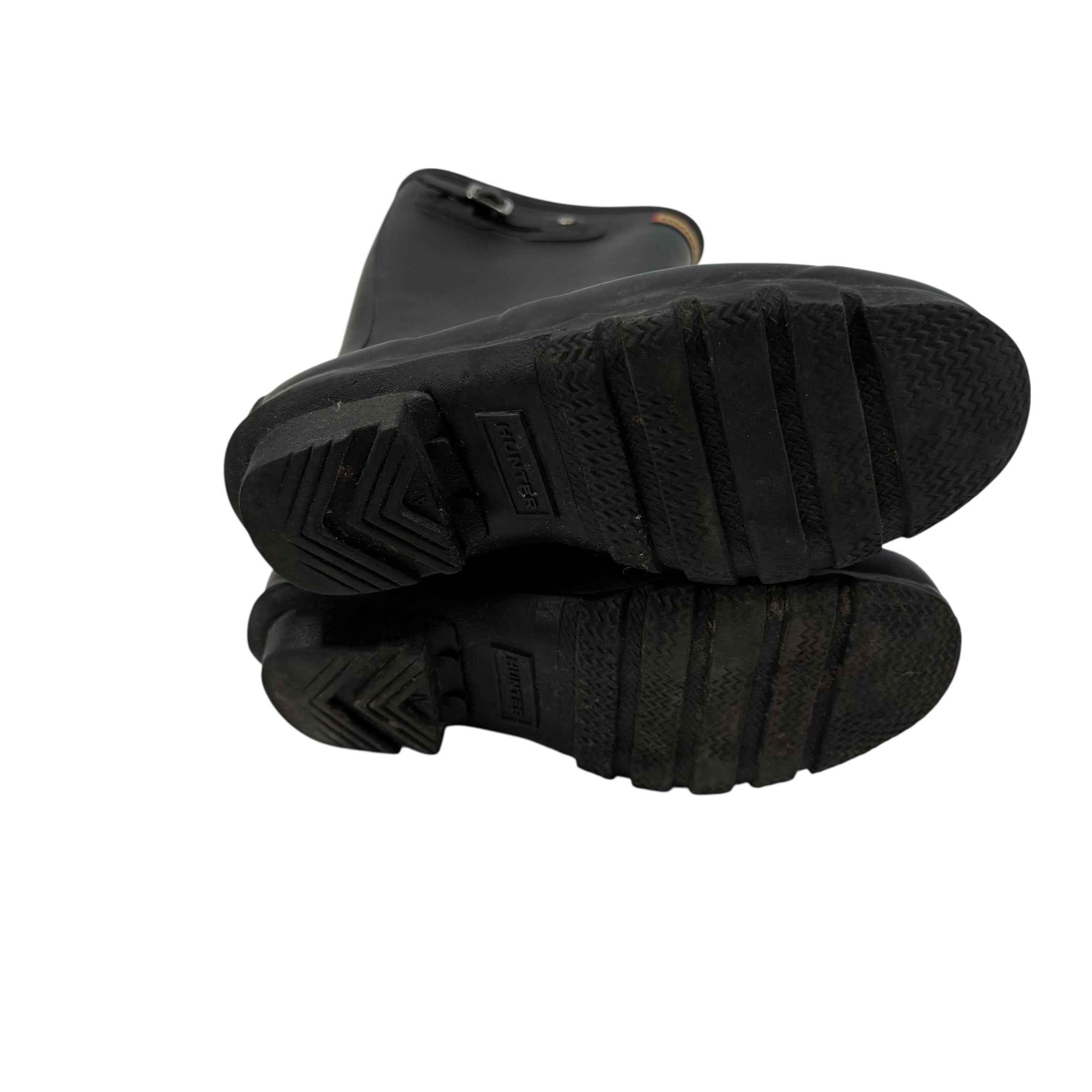 Hunter Rain Boots Black Boy 3/ Girl 4
