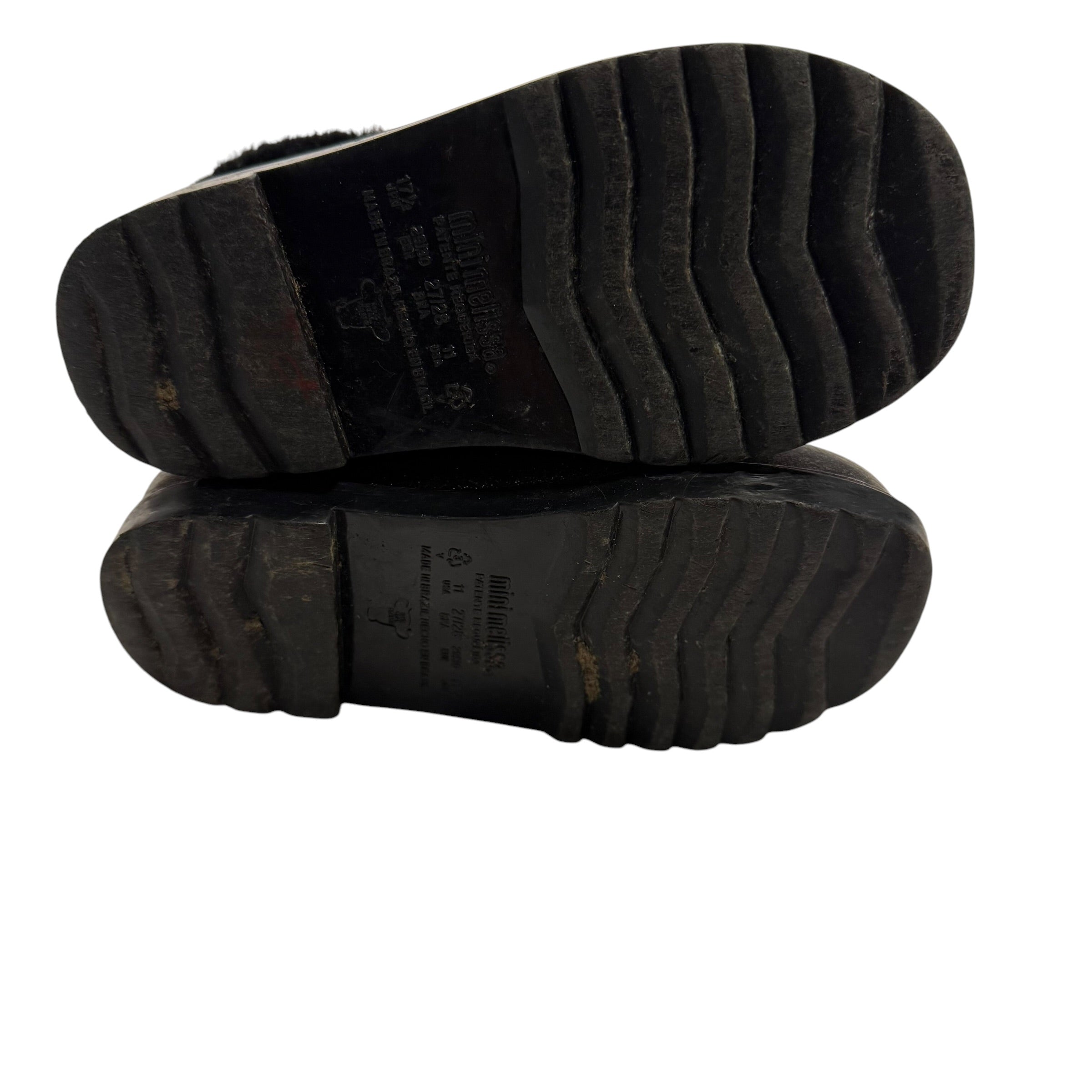 Mini Melissa Winter Boot Black Glitter Little Kid 11 - Ready Kids Canada