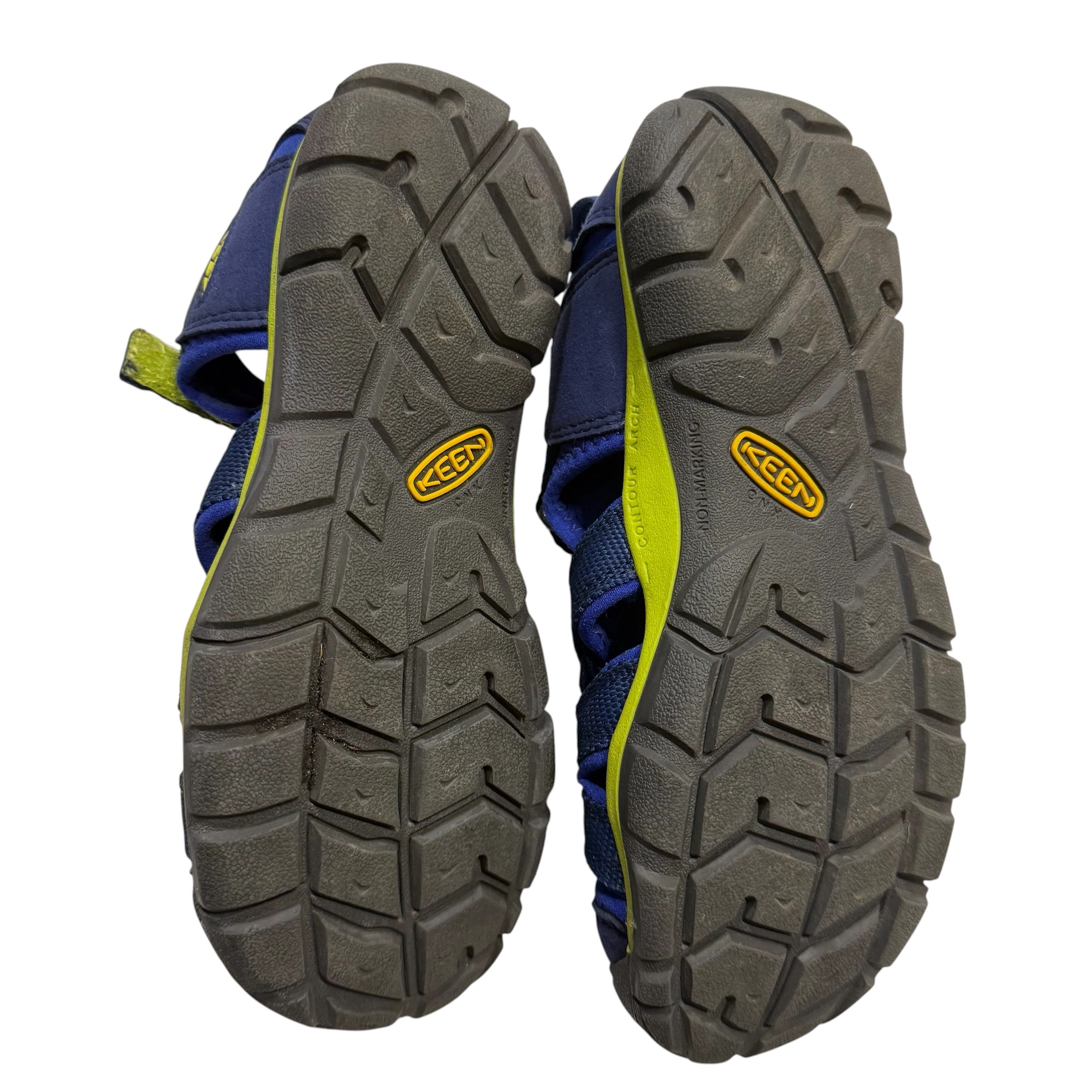 Keen Seacamp CNX II Water Sandals Blue and Lime Green Big Kid Size 2 - Ready Kids Canada