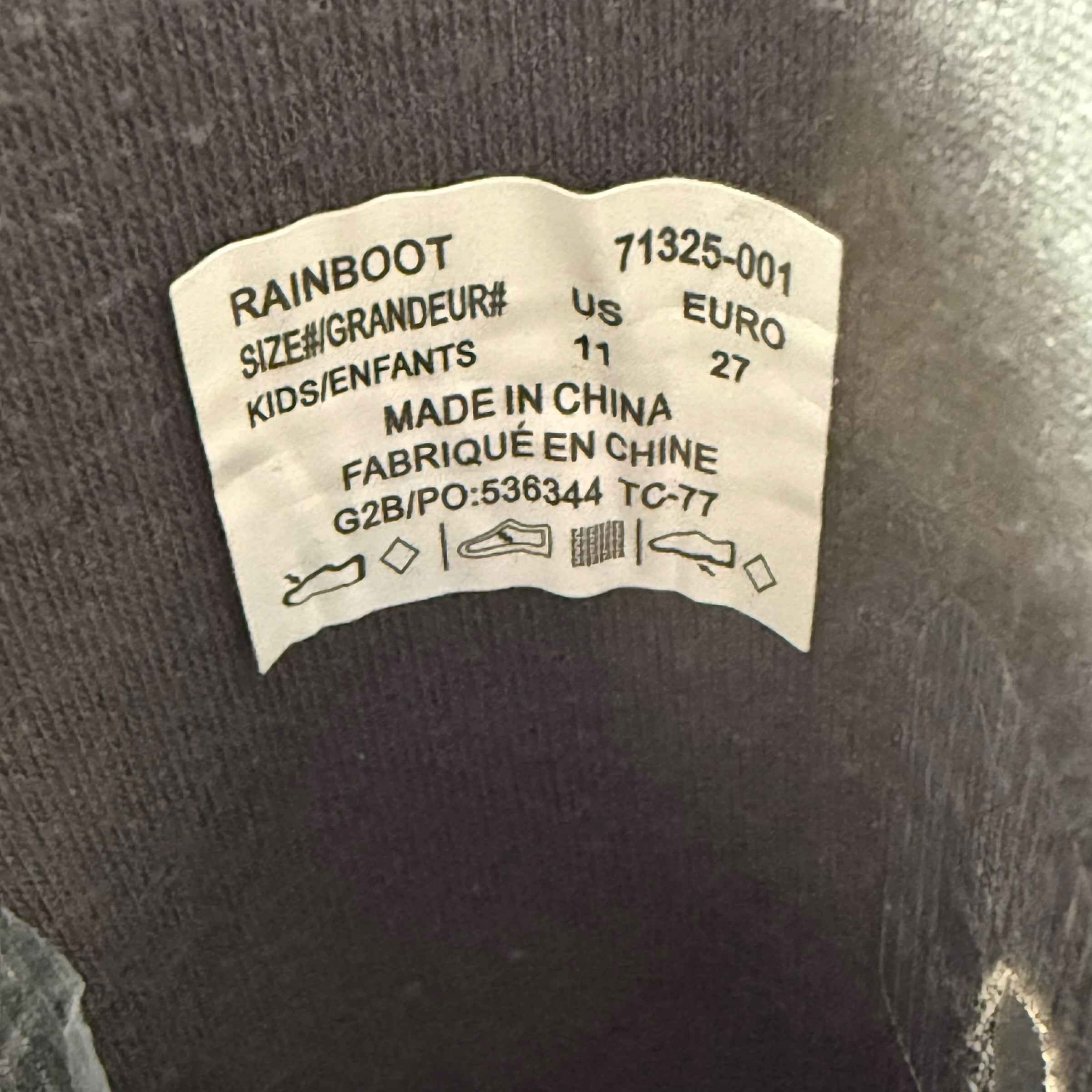 Bogs rain boots black size 11 littBogs Kids' Rainboot Solid Waterproof Lightweight Rubber Boots - Black, Size 11 Little Kid - Ready Kids Canada