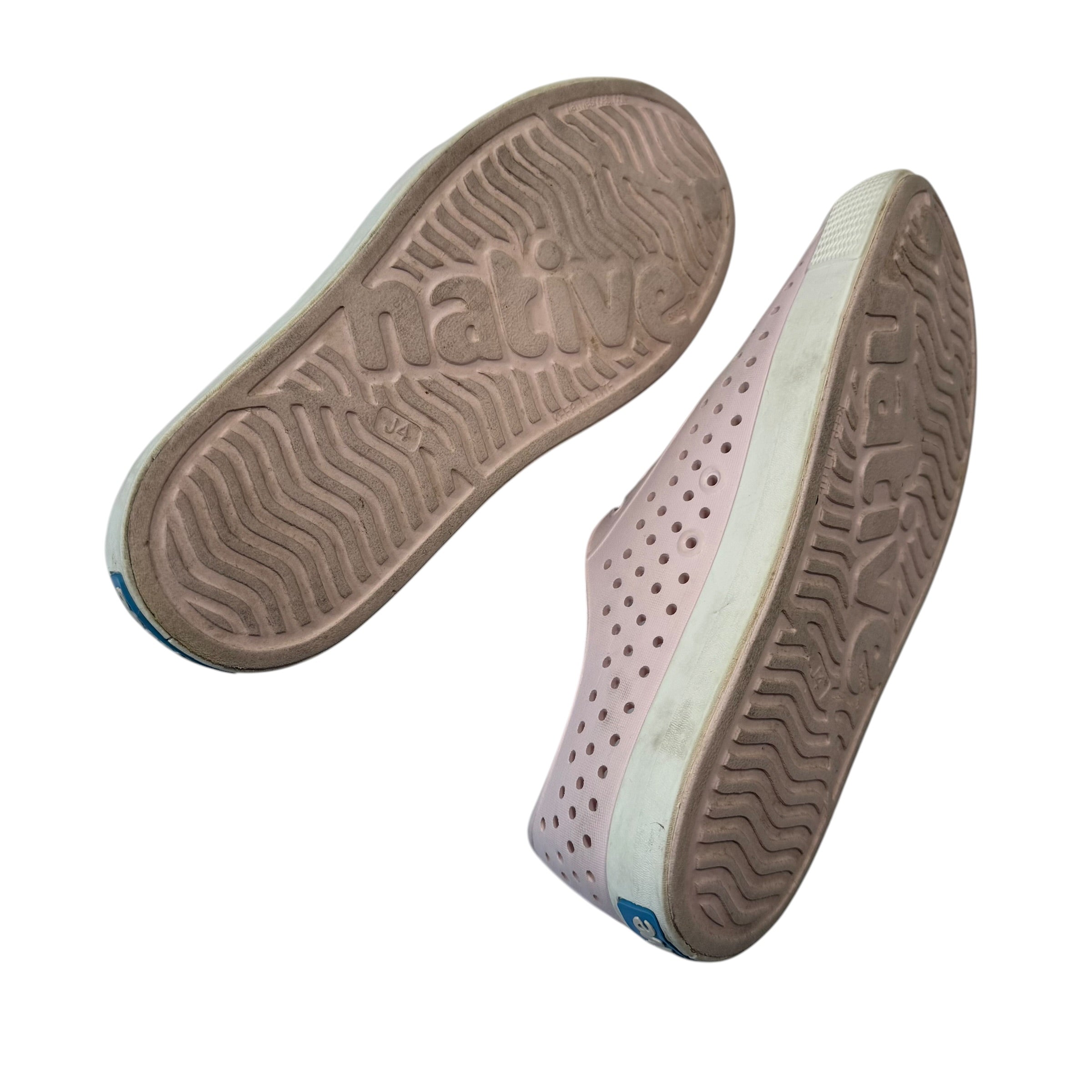 Native Shoes Kids Jefferson Waterproof Slip-On Sneakers - Pink - Size J4 Big Kid - Ready Kids Canada