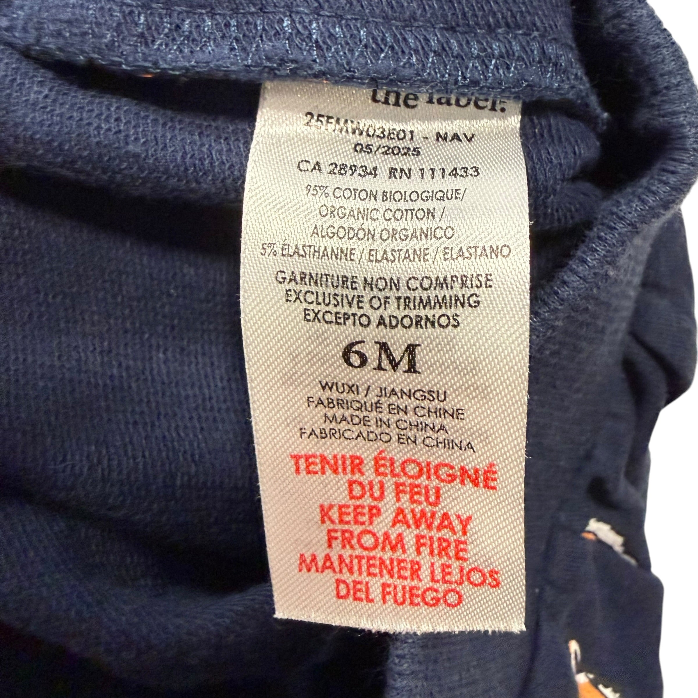 Miles The Label "Go Tigers" Sweatshirt and Joggers 2-Piece Set in Navy Blue (Size 6 Months) - Ready Kids Canada