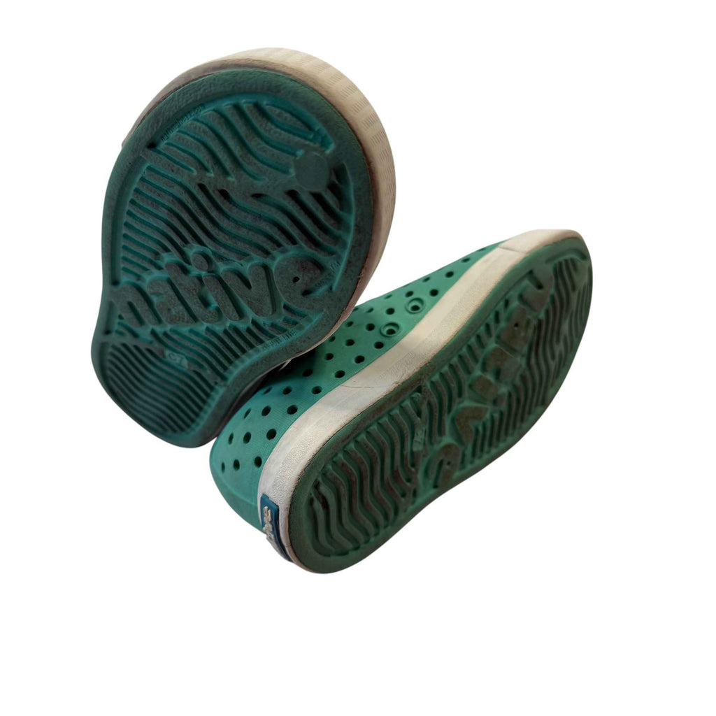 Native Shoes Kids Jefferson Waterproof Slip-On Sneakers - Teal - Size C7 Toddler - Ready Kids Canada