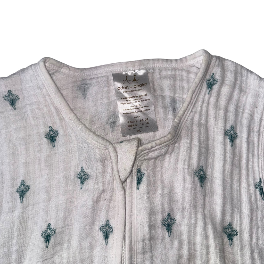 aden + anais XL Teal Diamond Sleep Sack - Ready Kids Canada