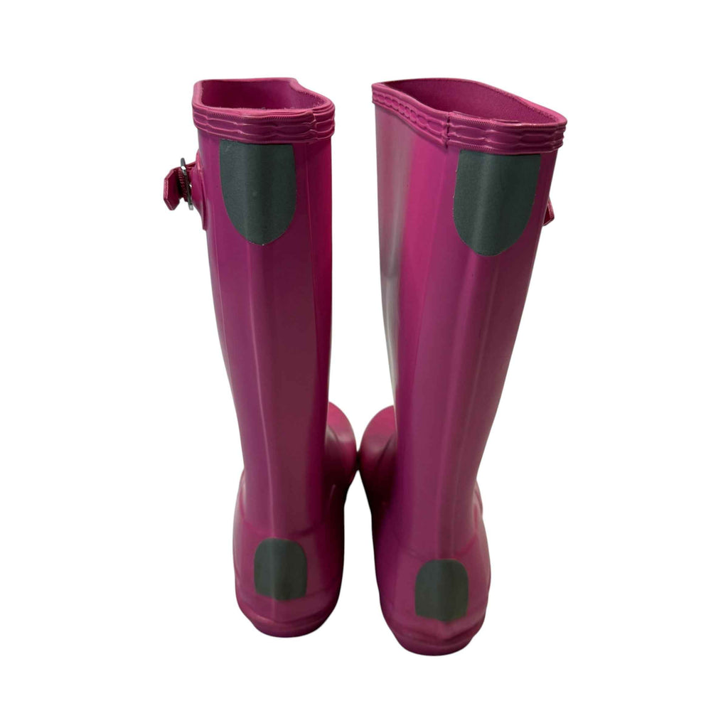 Hunter Kids Original Big Kids Bright Pink Rain Boots Size 4