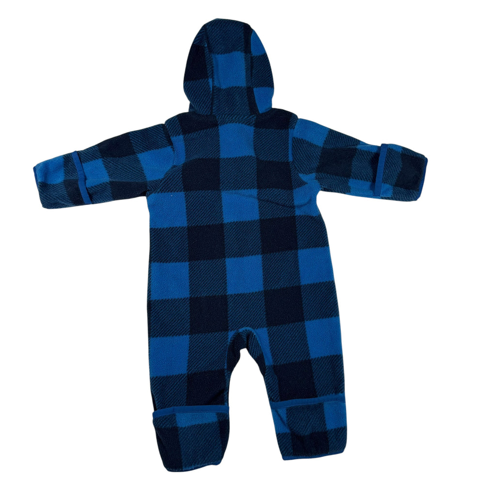 Columbia Baby Fleece Bunting - Blue Buffalo Plaid - Size 3-6 Months - Ready Kids Canada
