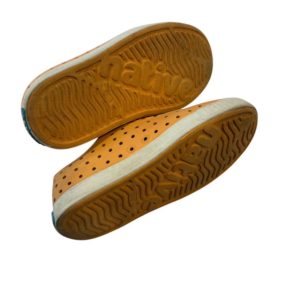 Native Shoes Kids Jefferson Waterproof Slip-On Sneakers - Orange - Size C10 Toddler - Ready Kids Canada