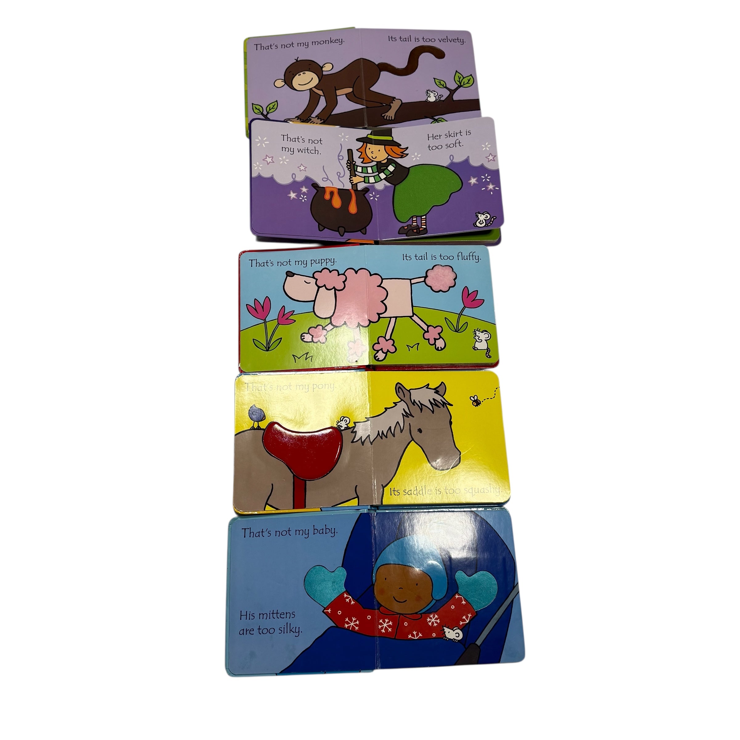 That’s Not My Witch, Monkey, Baby, Horse, Puppy Toddler Touch and Feel Board Books