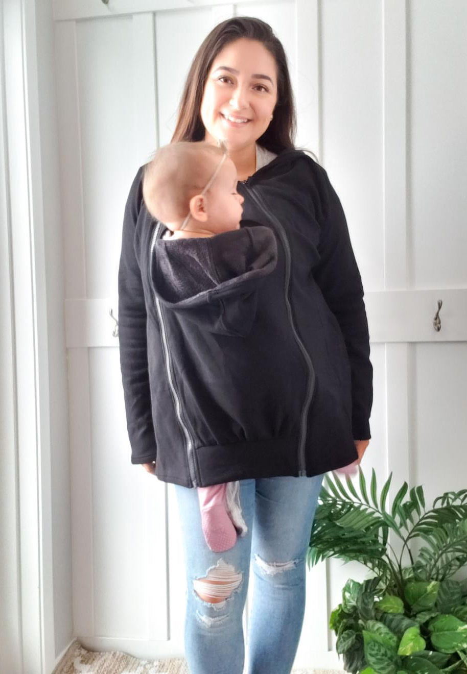 Ella Bella Basics™ 2-in-1 Fleece Baby Carrying Hoodie - Ready Kids Canada