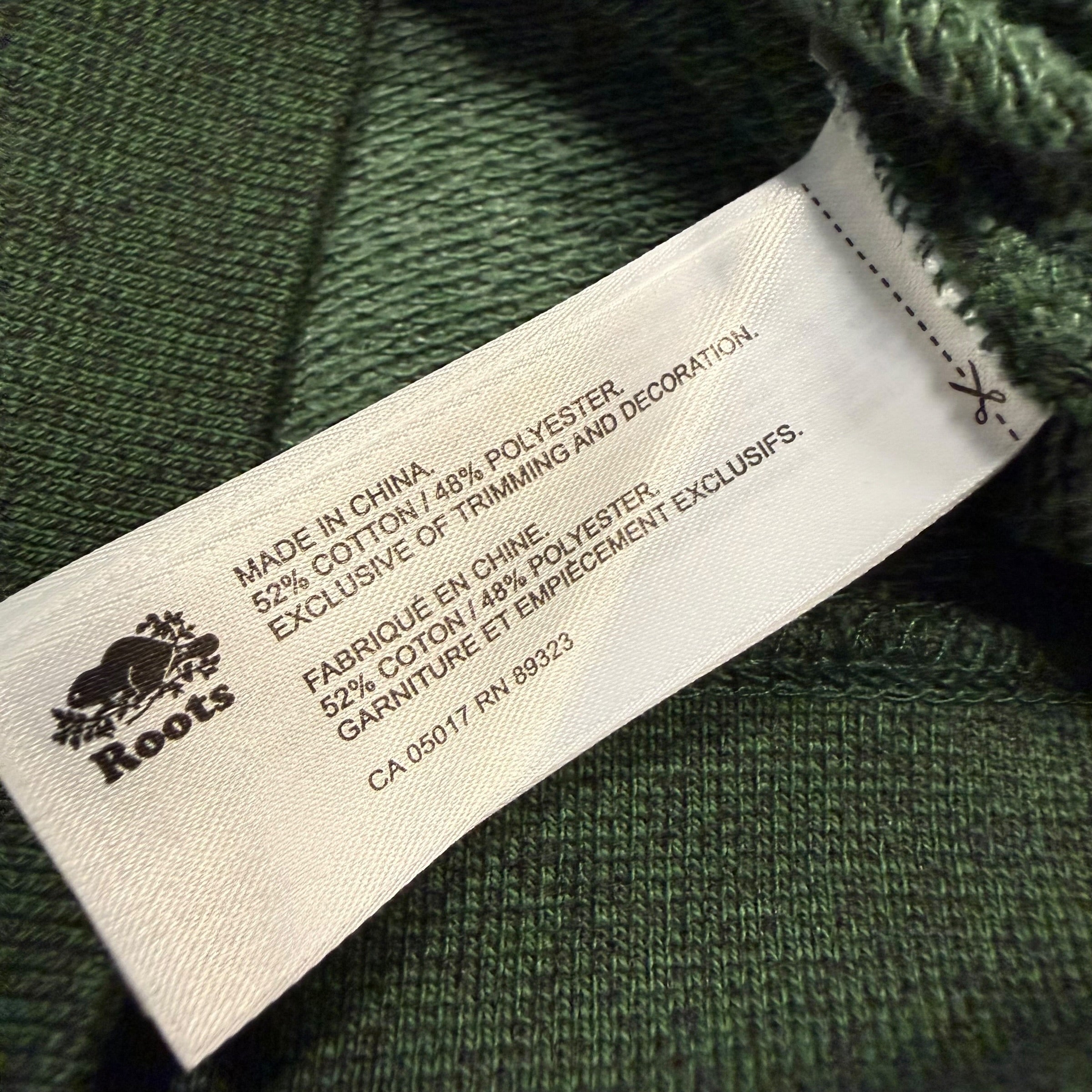 Roots 5T Green Varsity Sweatshirt Full Zip Hoodie - Ready Kids Canada