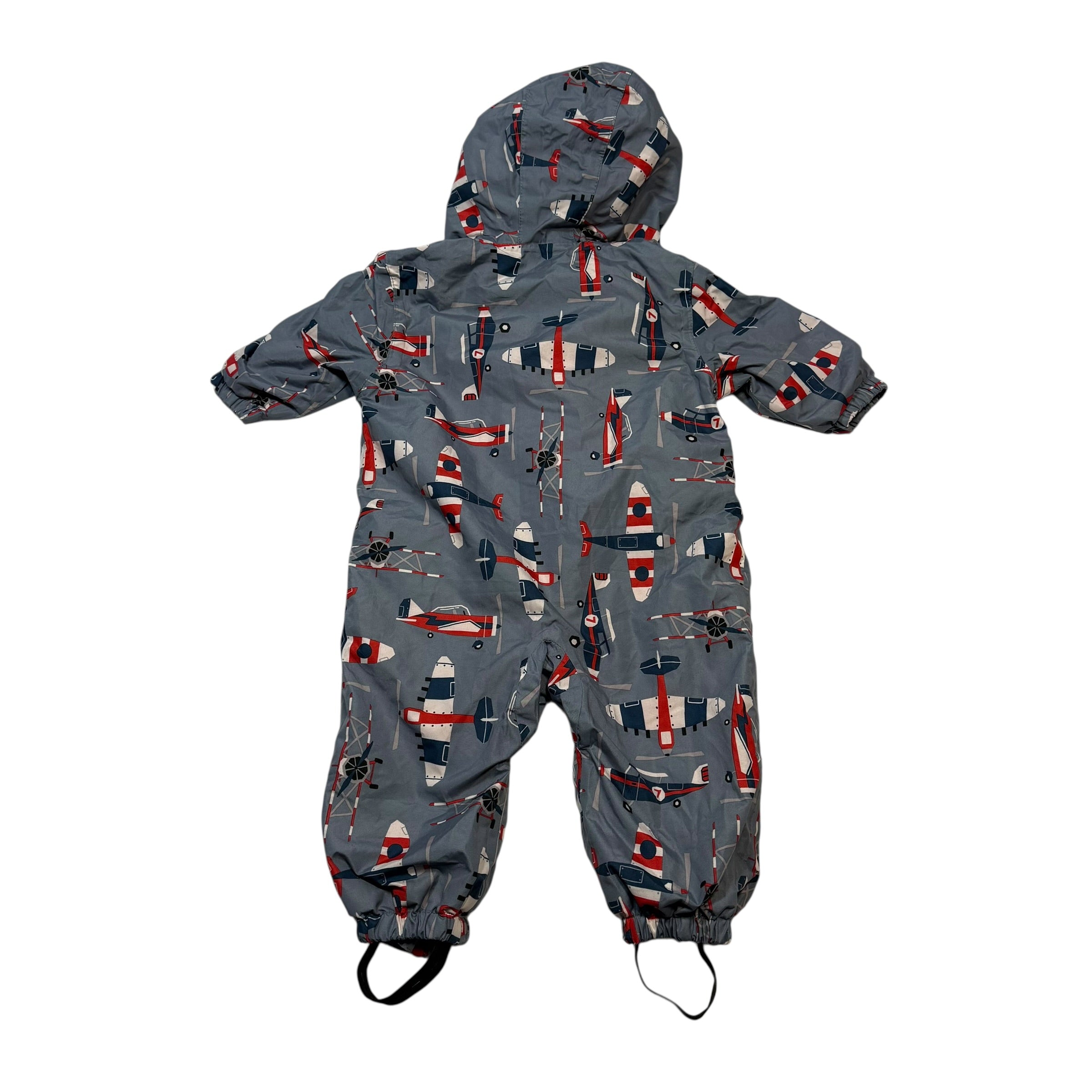 Hatley 9-12 Months Fleece Lined Insulated Rain Suit with Stirrups