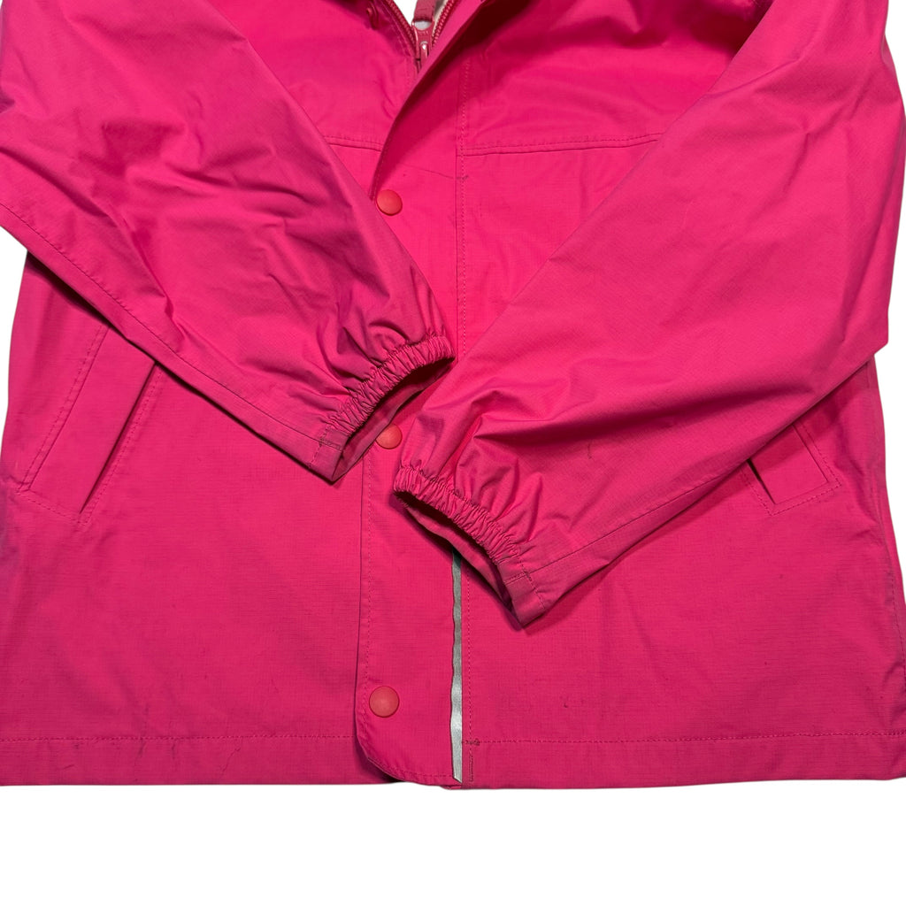 MEC Size 8 Girls Rain Jacket Coat Pink With Reflective Strips