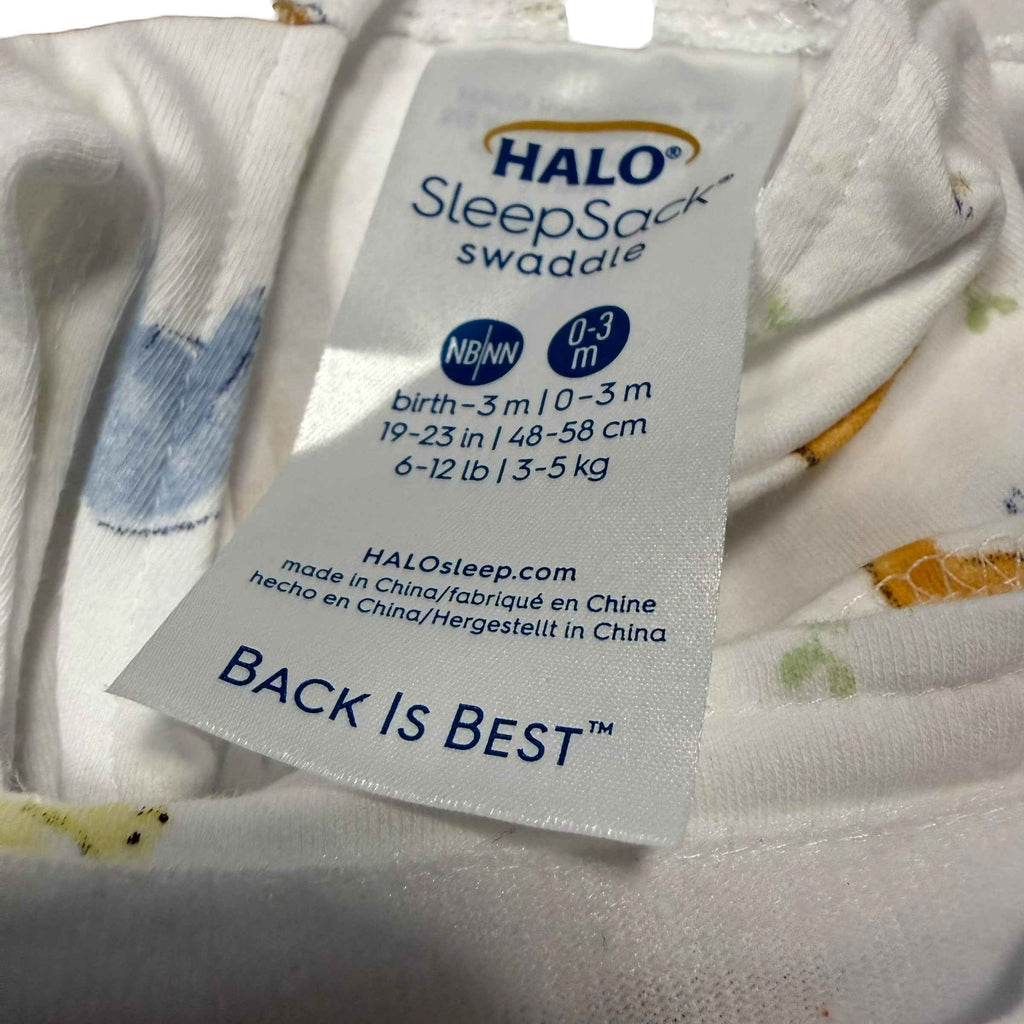 HALO SleepSack Swaddle NB 0-3M Animal Print - Ready Kids Canada