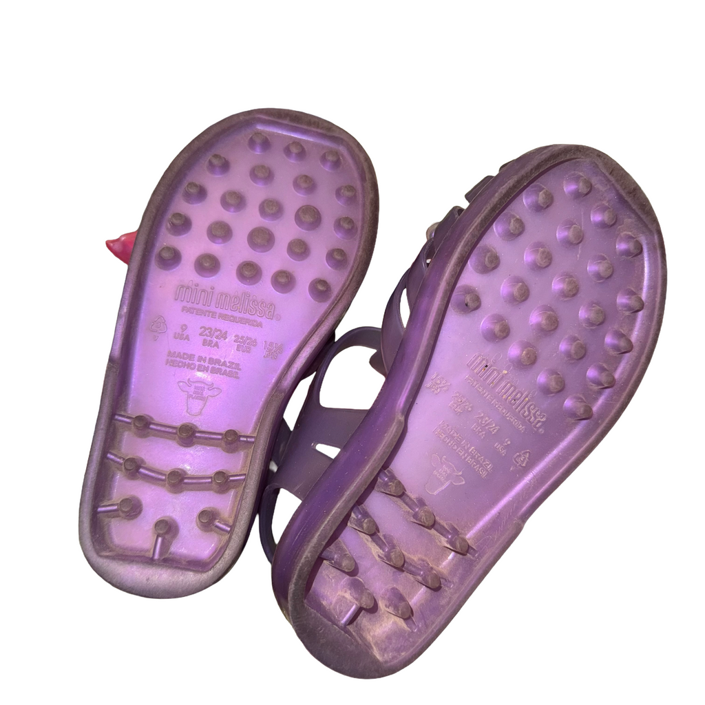 Mini Melissa little kid toddler size 9 sandals shoes jelly