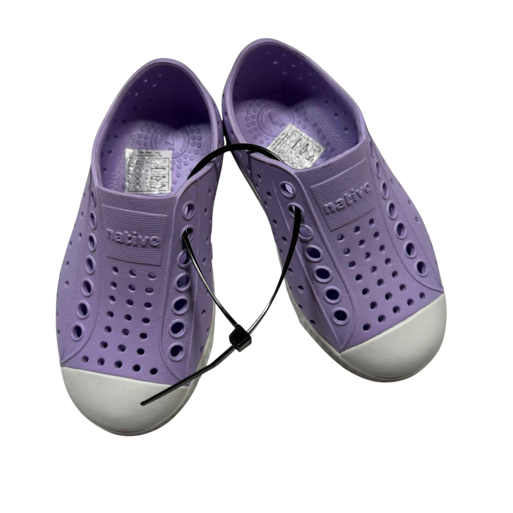 Native Shoes Jefferson Child Waterproof Slip-On Sneakers – Purple & Lilac Size 8 C8 - Ready Kids Canada