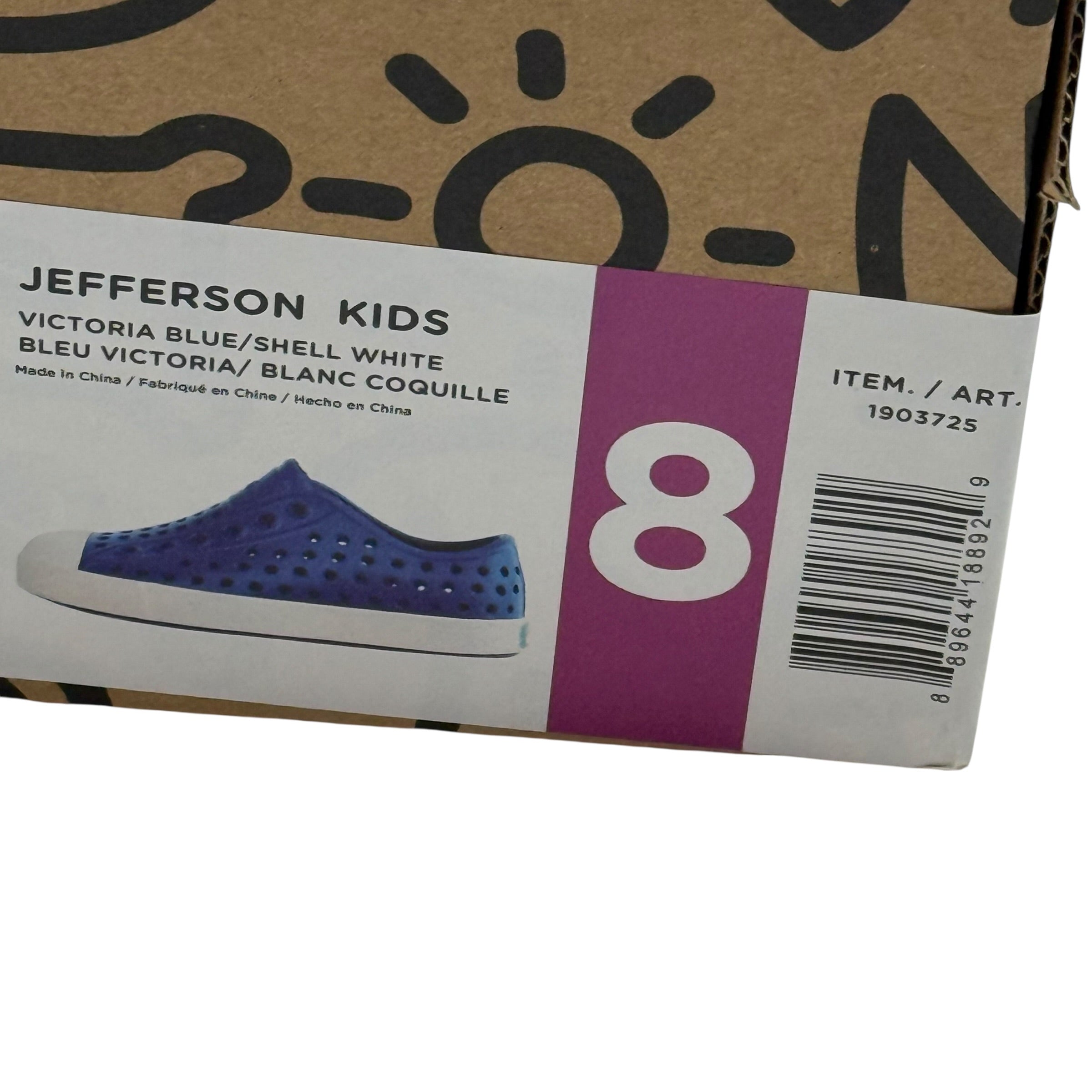 Native Jefferson Size 8 Toddler Shoes Sandals NEW BNIB